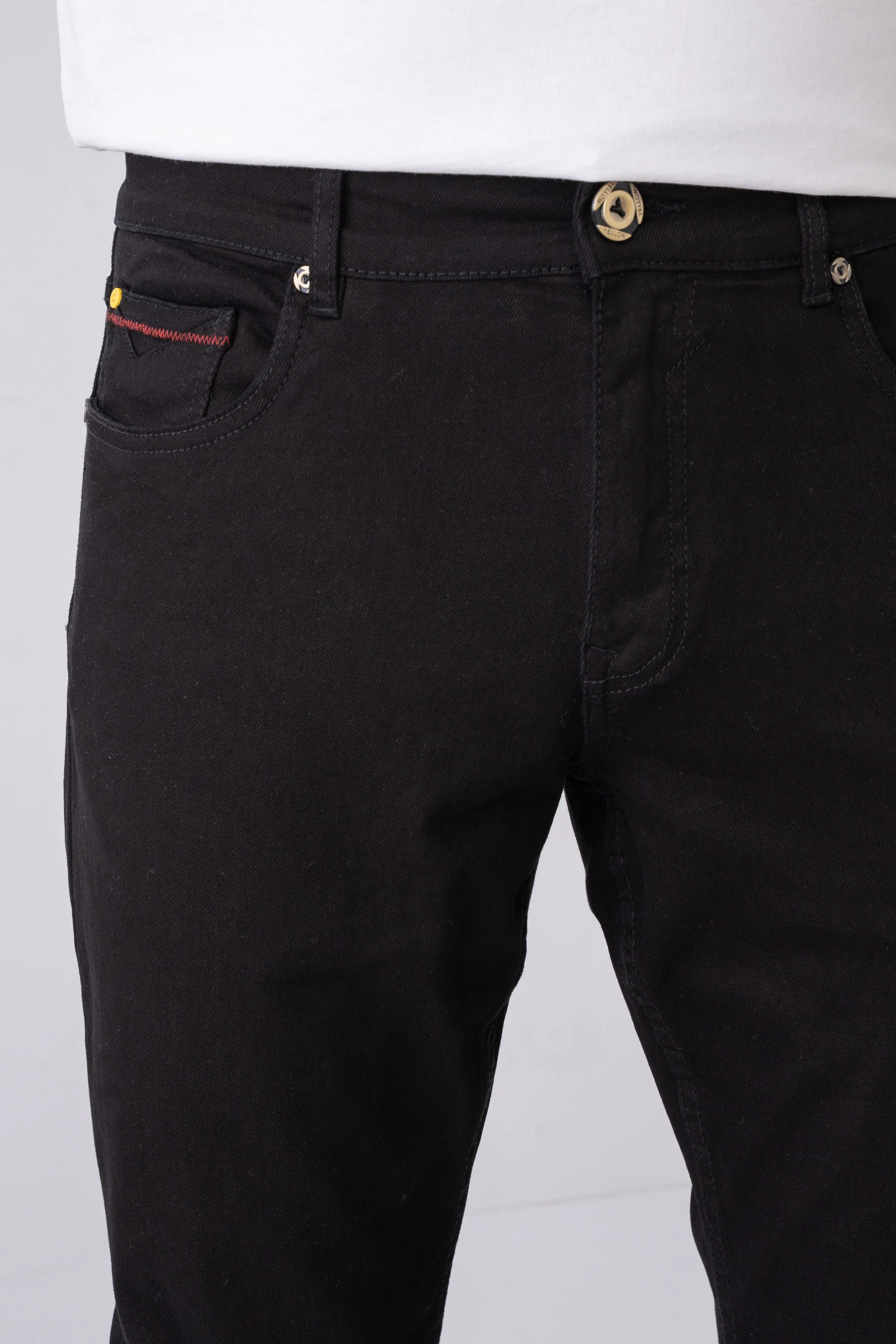 Straight Fit Black Jeans - XTXFMF