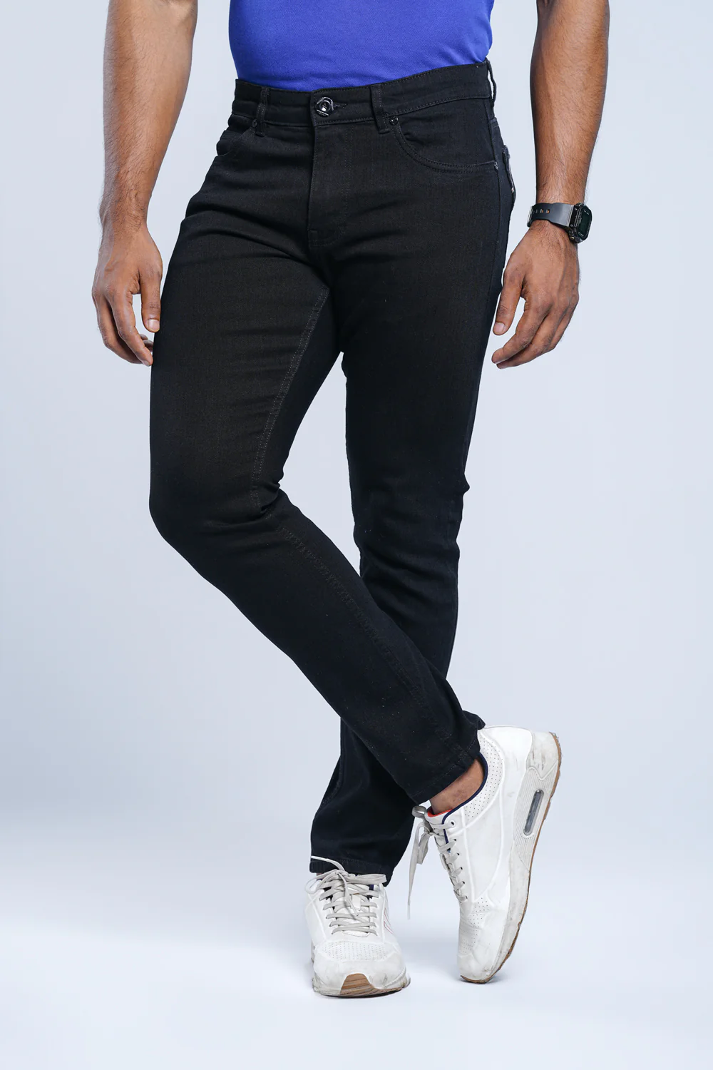Slim Fit Black Selvedge Jeans - XTXFMF