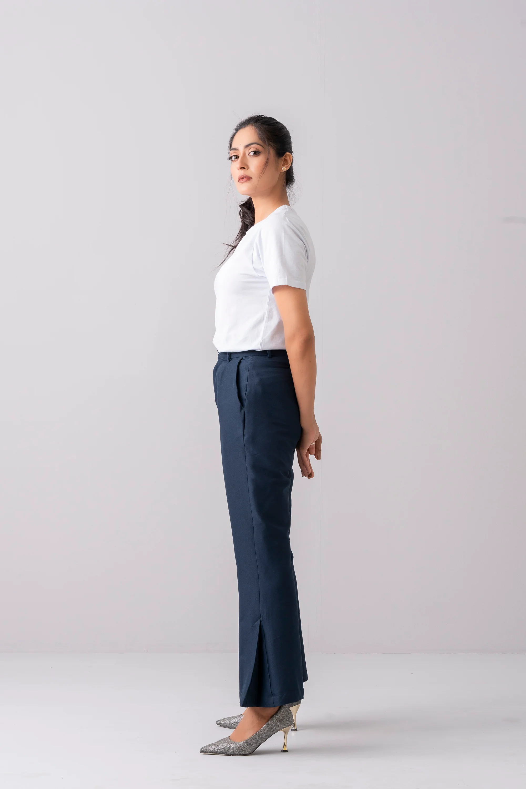 Slim Fit Bell Bottom Fashion Trousers - XTXFMF