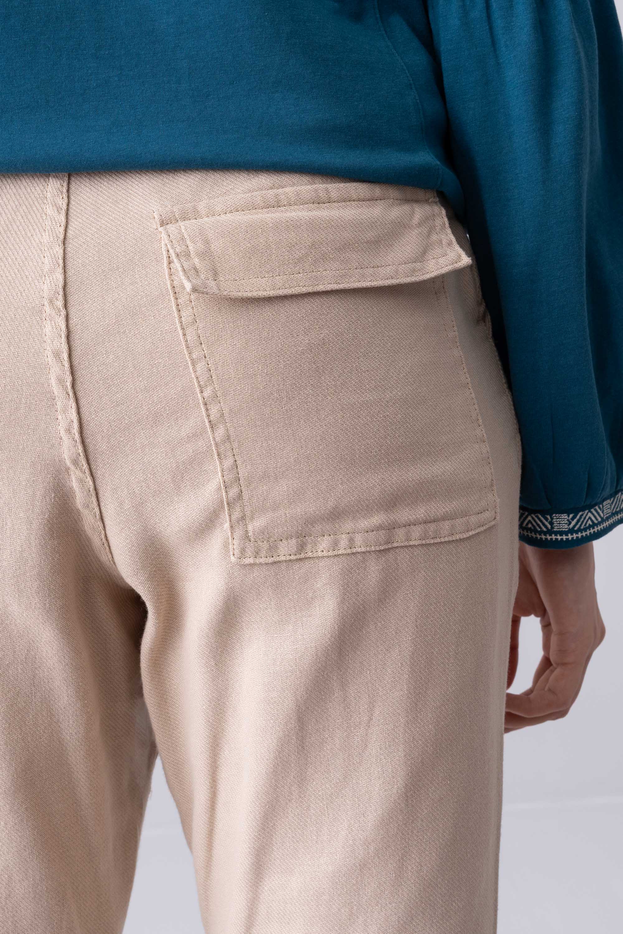 Regular Fit Twill Pants - XTXFMF