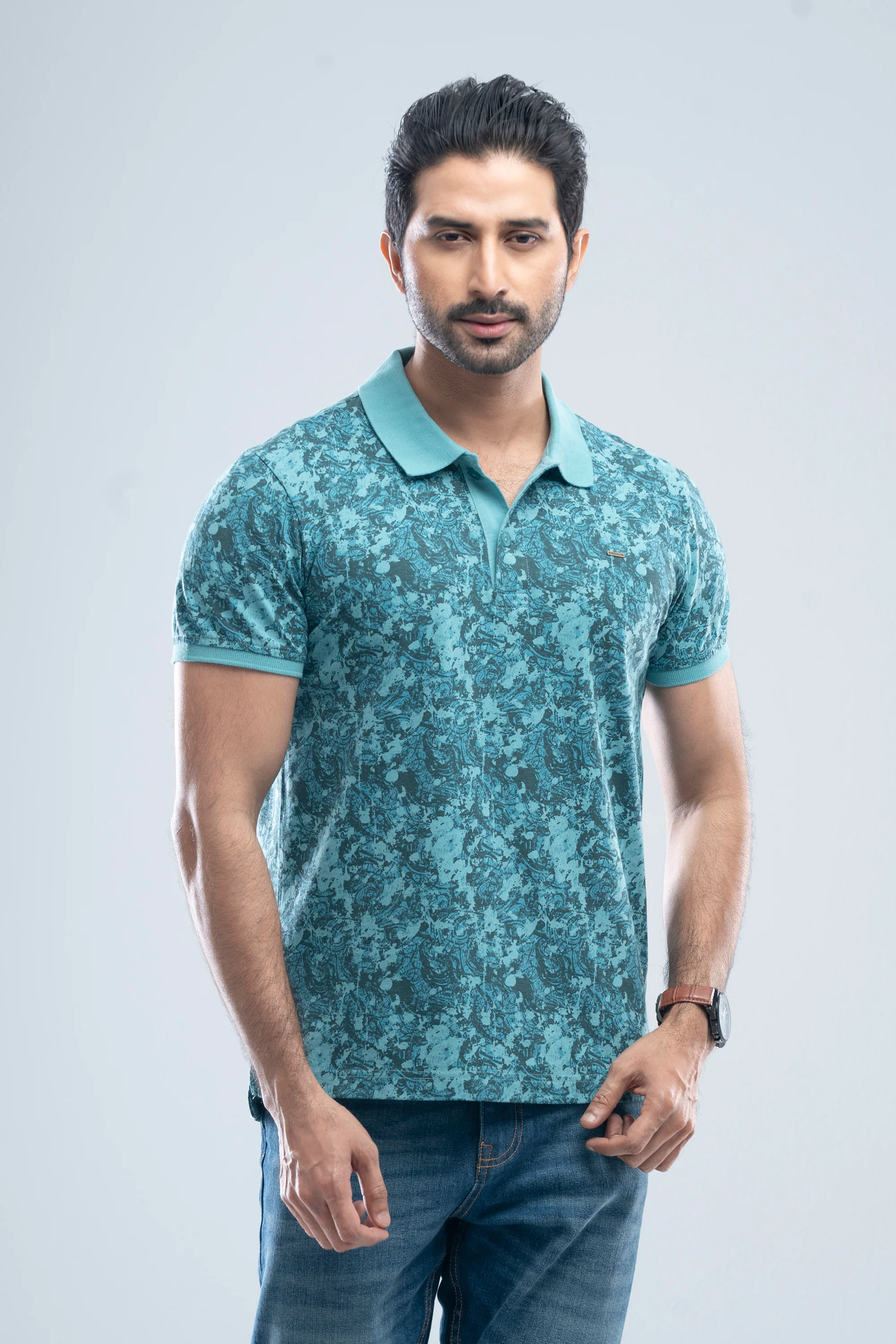 Regular Fit Printed Polo Shirt - XTXFMF