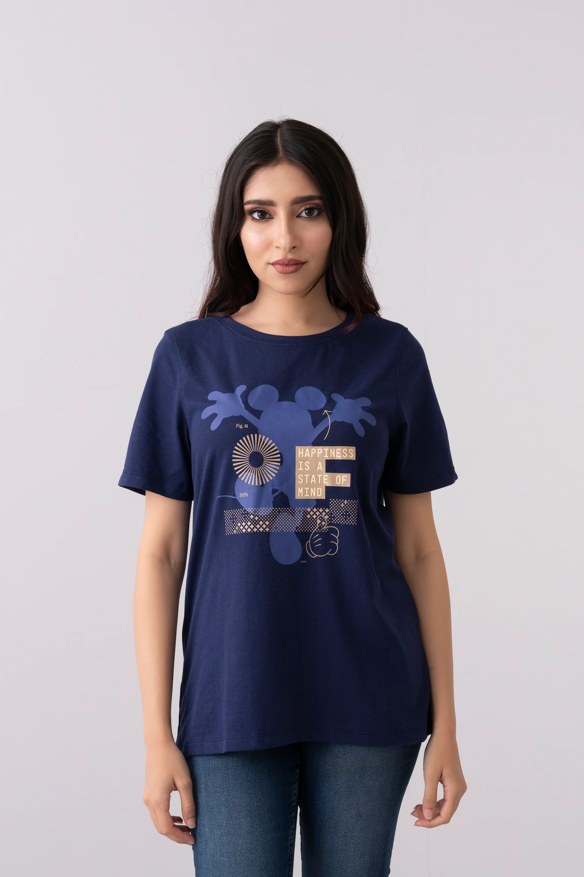 Mickey Mouse-themed Relaxed Fit Crew Neck T-Shirt - Disney - XTXFMF