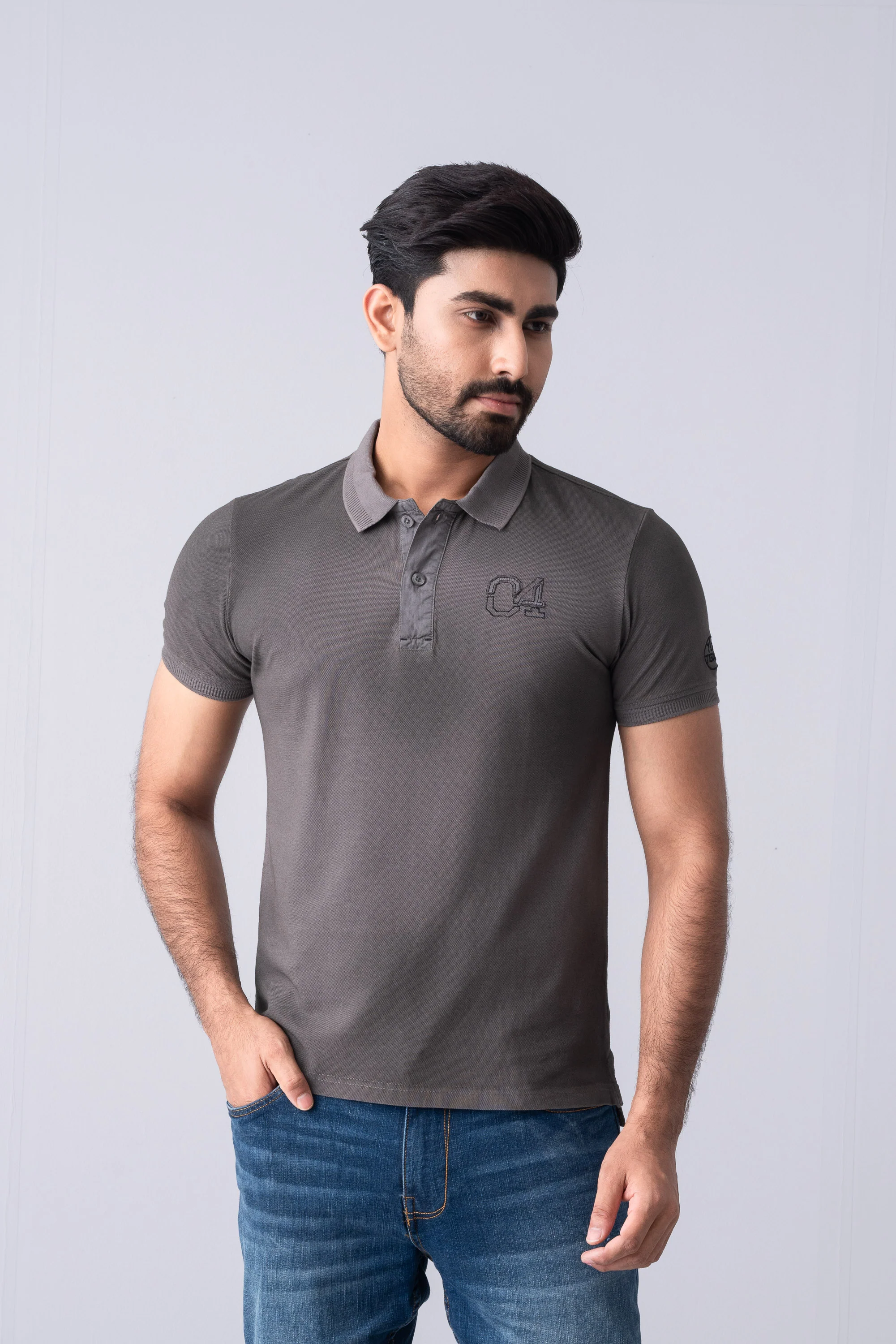 Regular Fit Washed Polo Shirt - XTXFMF