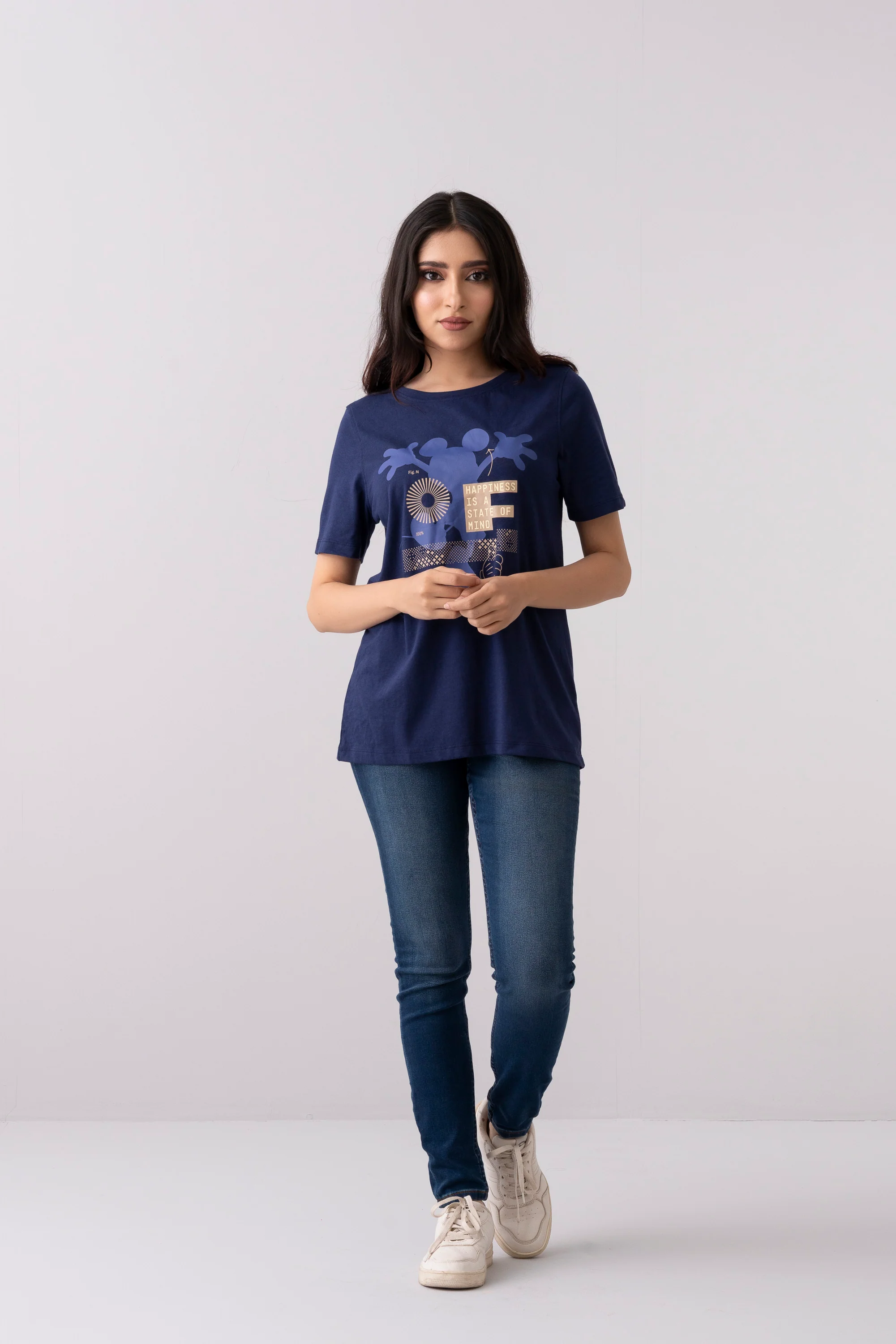 Mickey Mouse-themed Relaxed Fit Crew Neck T-Shirt - Disney - XTXFMF