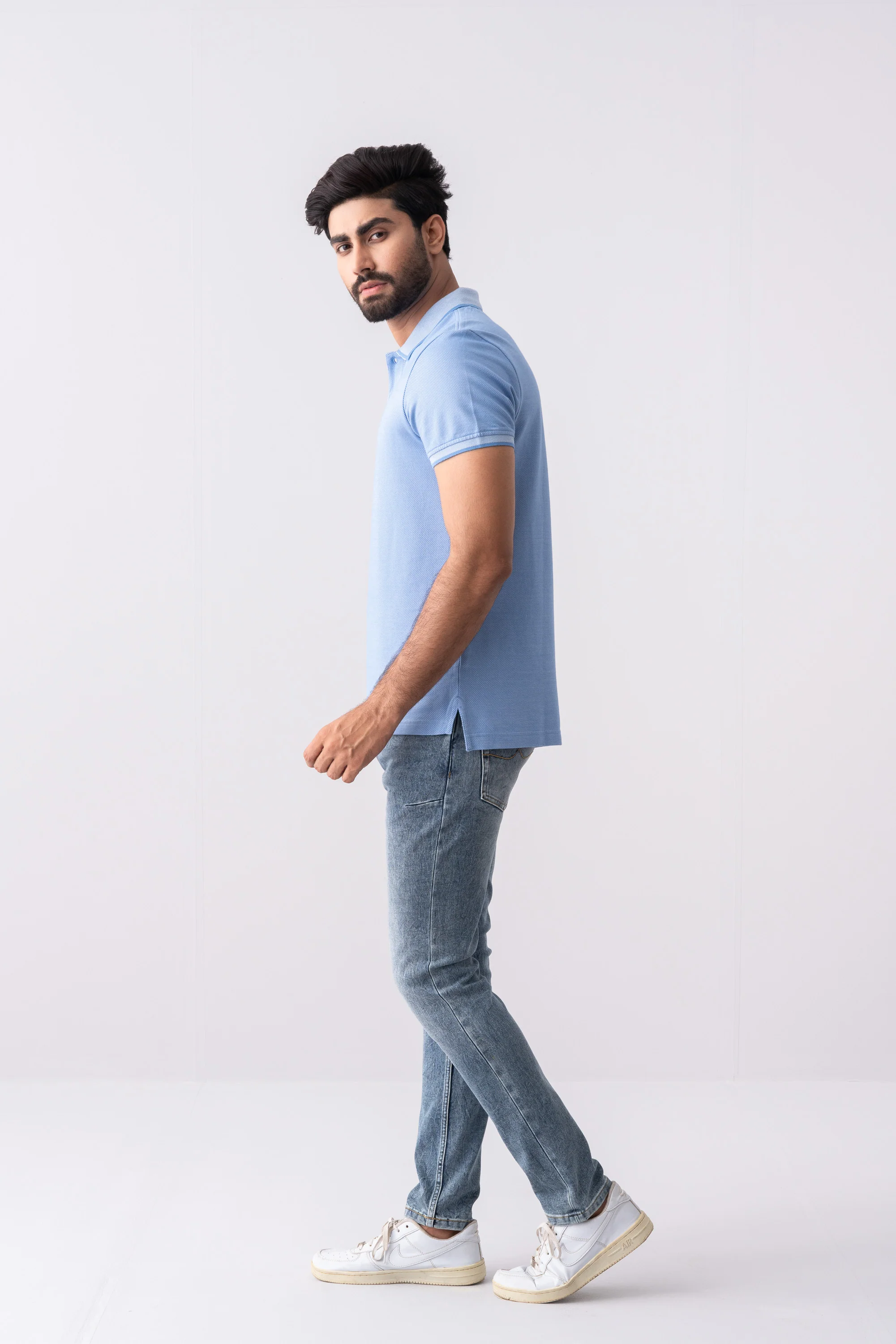 Regular Fit Birdseye Polo Shirt - XTXFMF