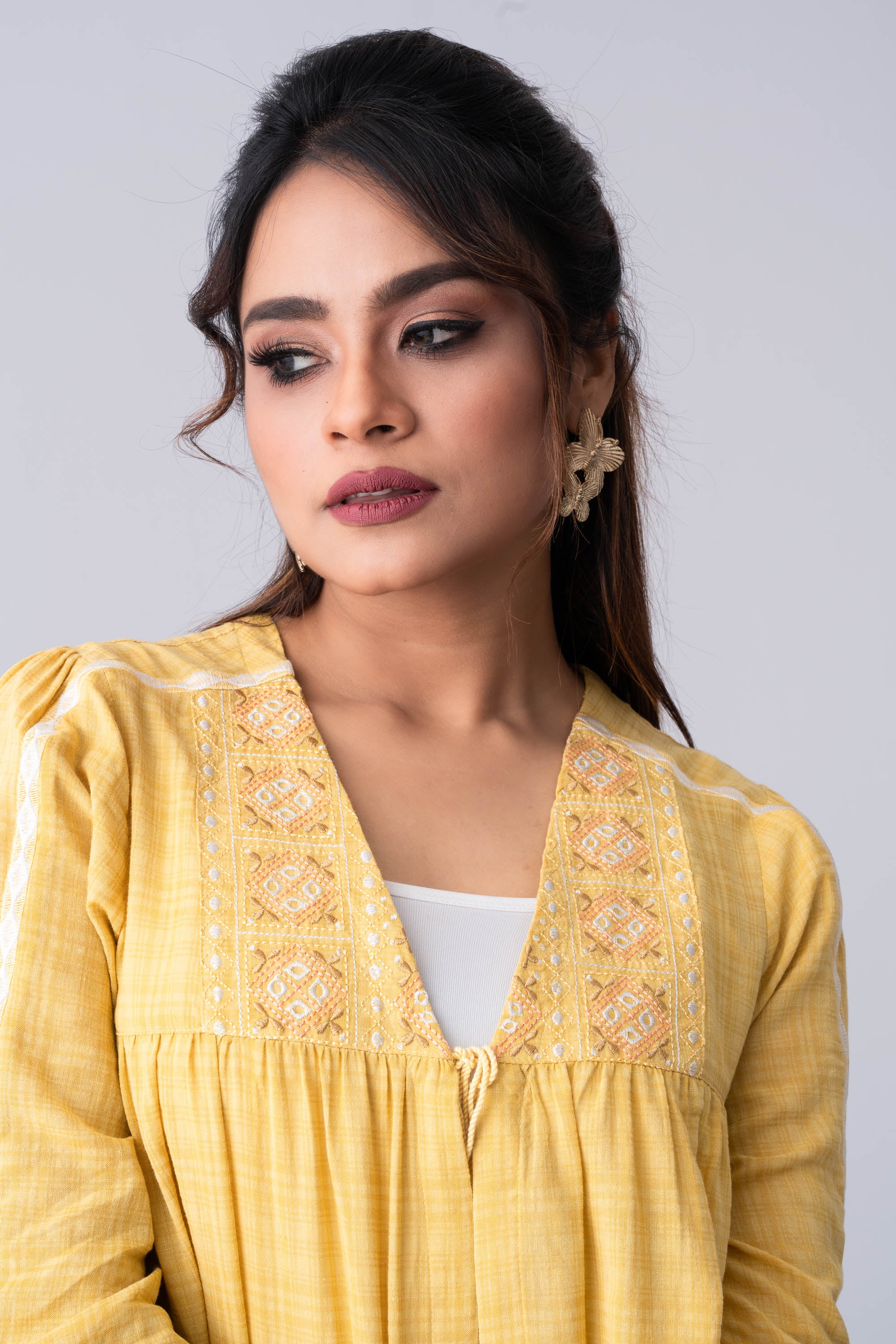 Bohemian-Style Embroidered Bolero Top - XTXFMF