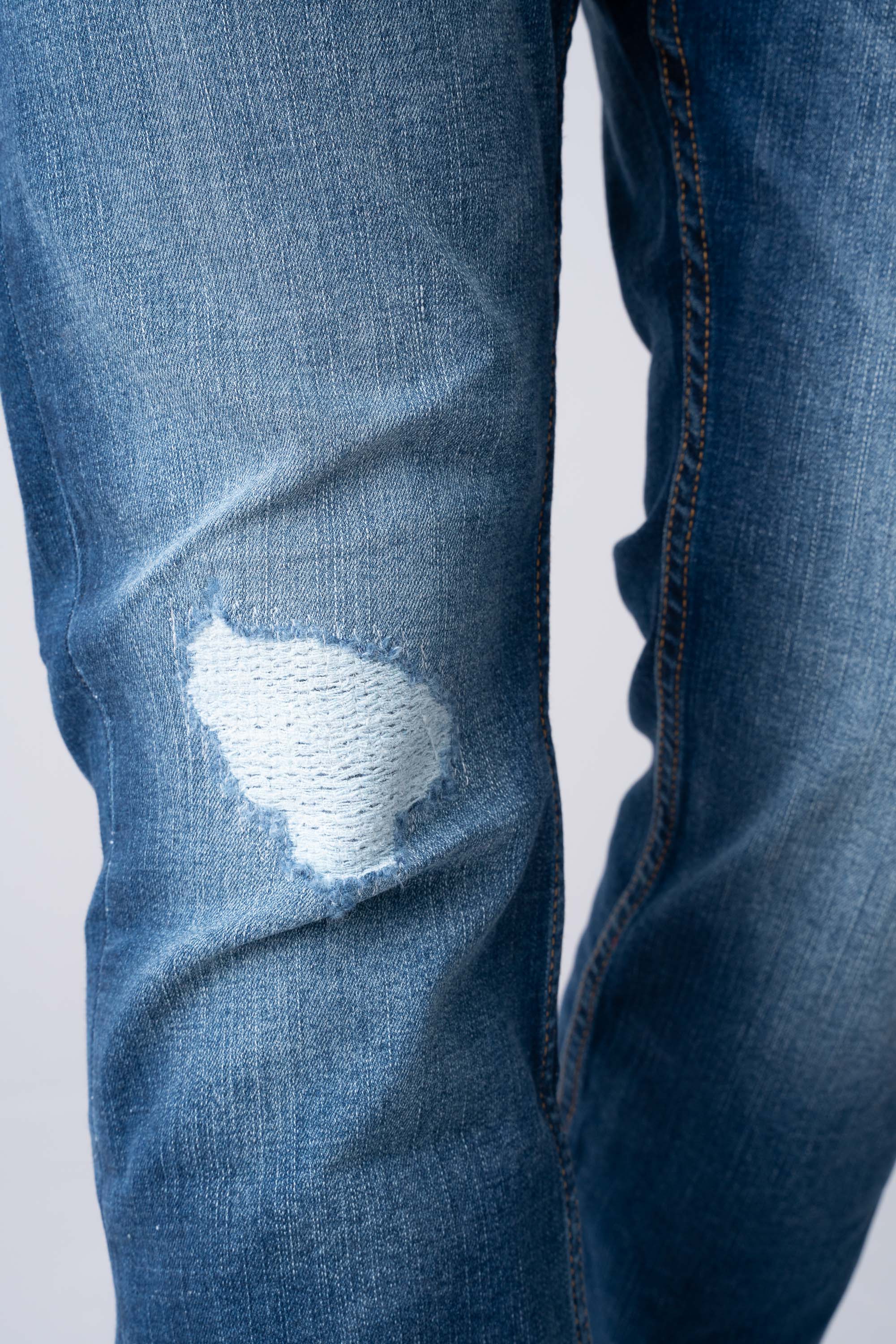 Tapered Fit Indigo Jeans - XTXFMF