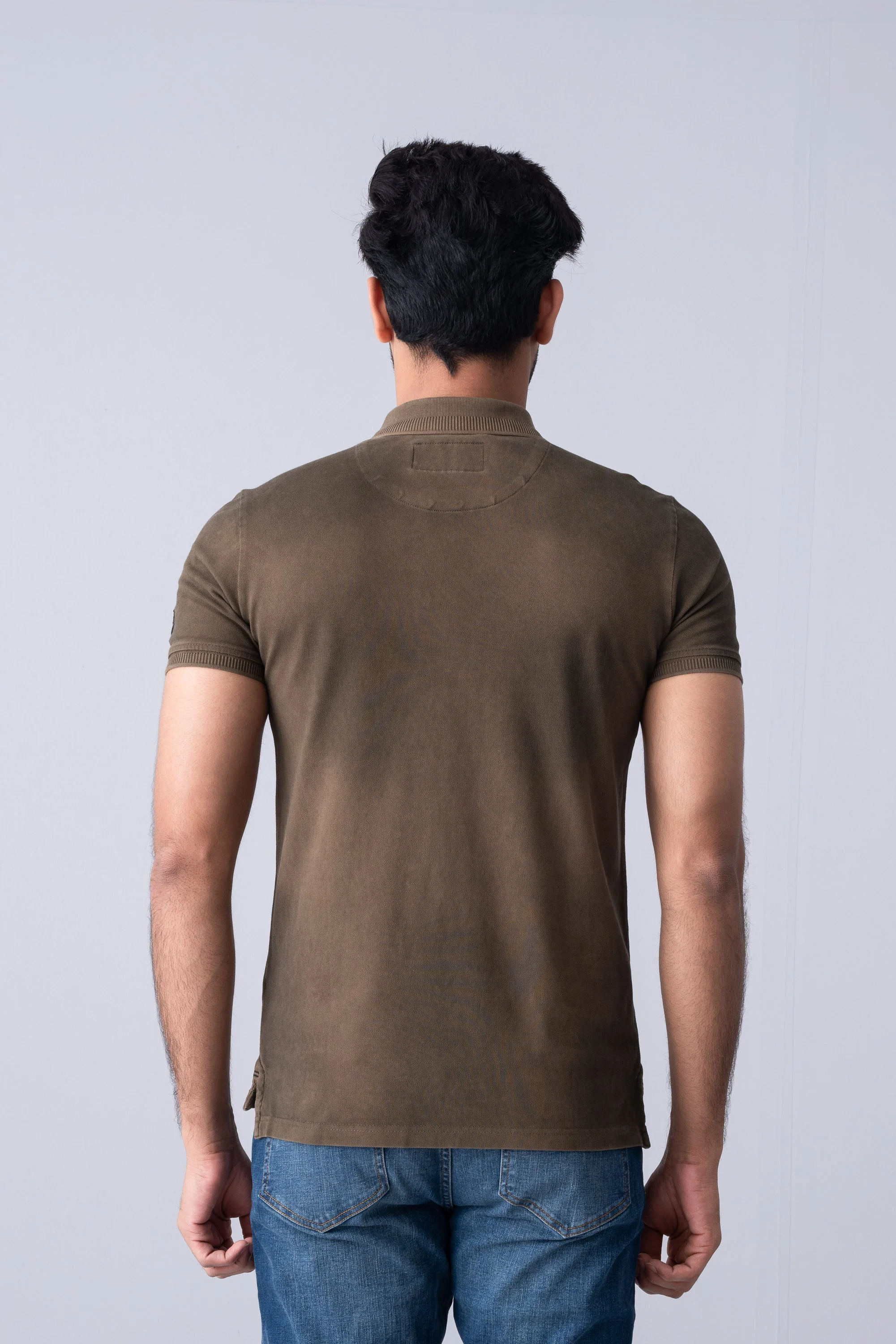 Regular Fit Washed Polo Shirt - XTXFMF