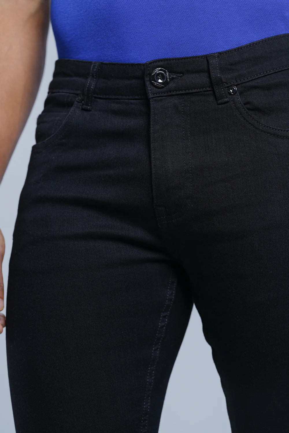 Slim Fit Black Selvedge Jeans - XTXFMF