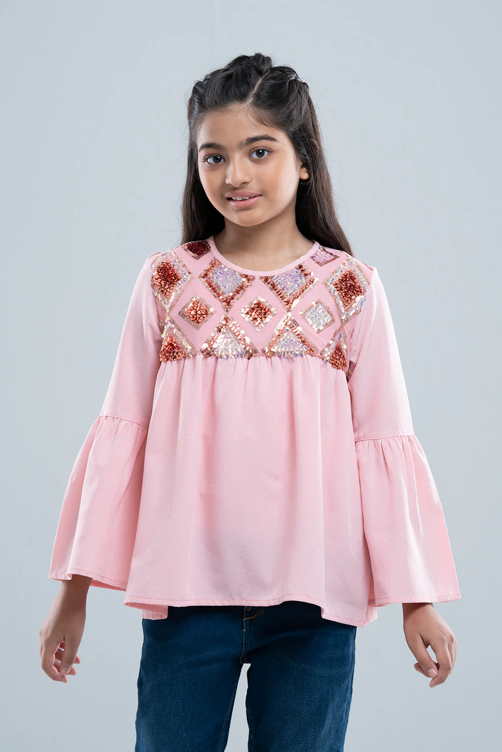 Girls Woven Top (2-4 Years) - XTXFMF