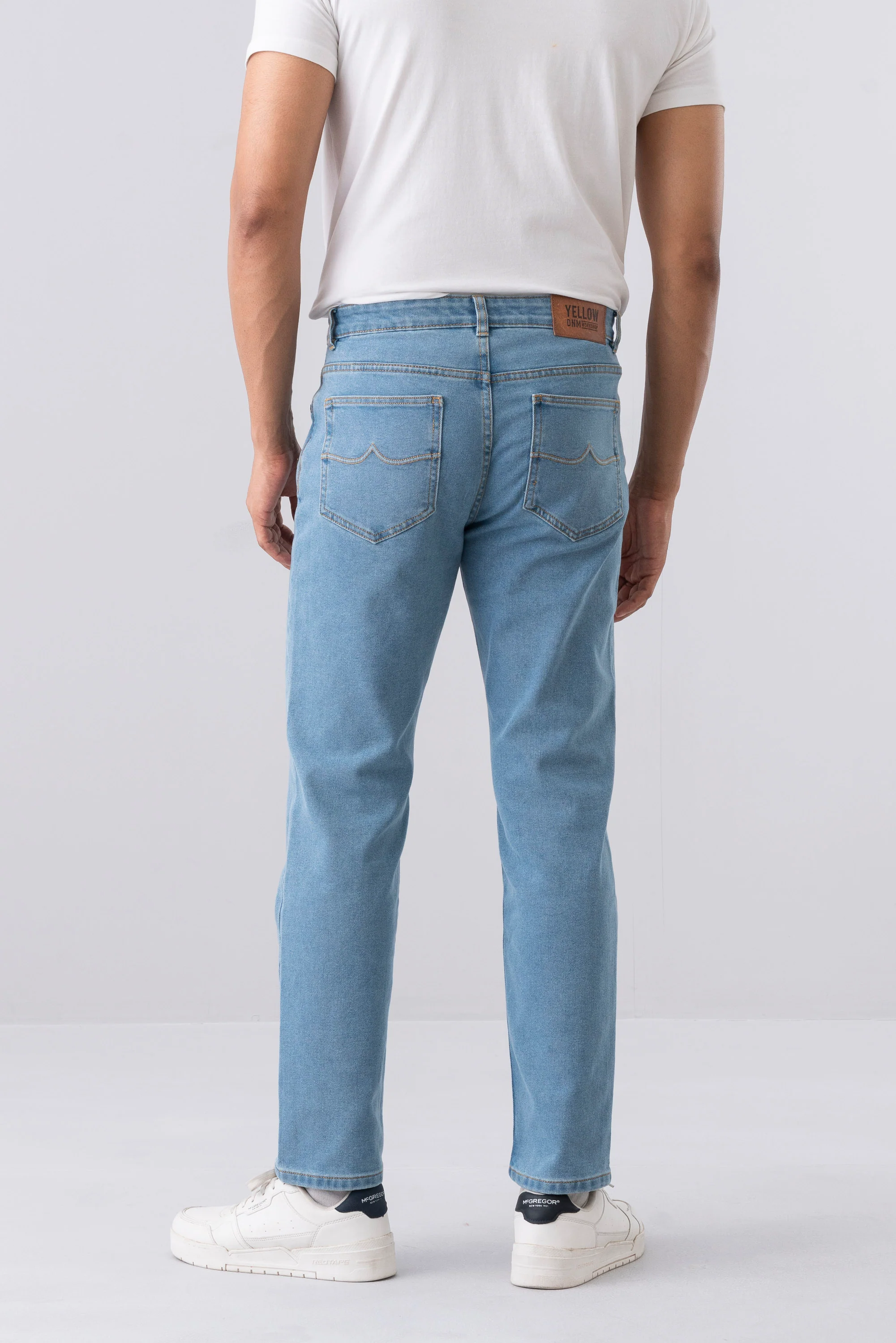 Straight Fit Sky Blue Jeans - XTXFMF