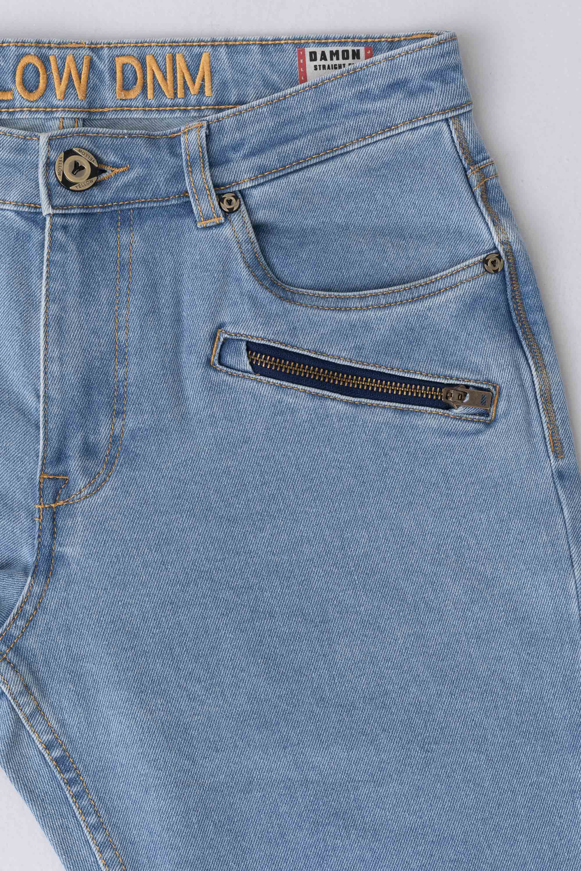 Straight Fit Sky Blue Jeans - XTXFMF