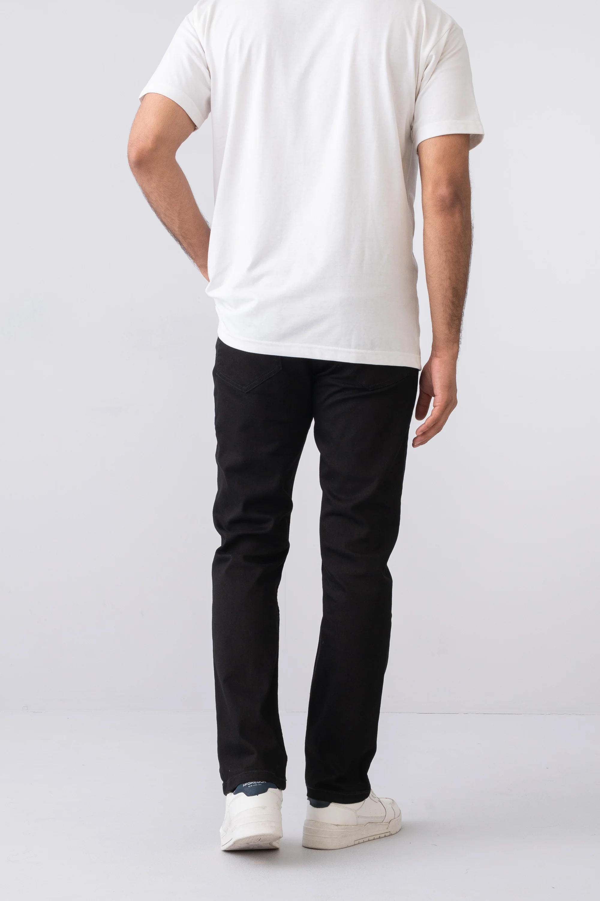 Straight Fit Black Jeans - XTXFMF