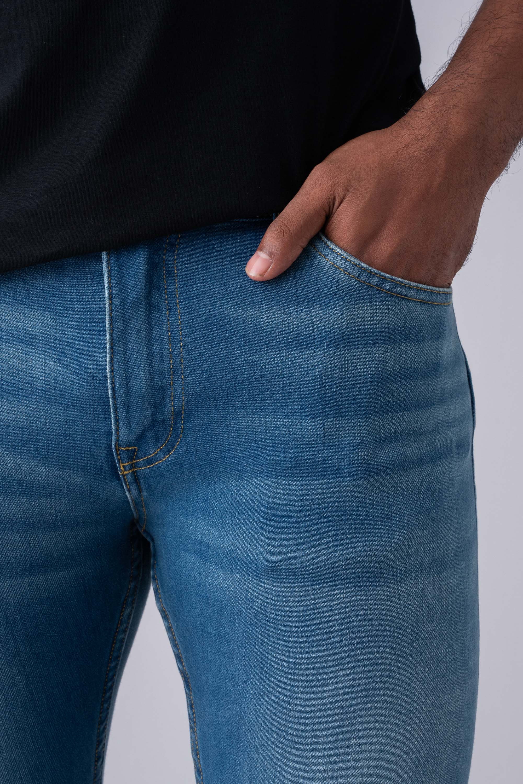 Slim Fit Mid Blue Jeans - XTXFMF