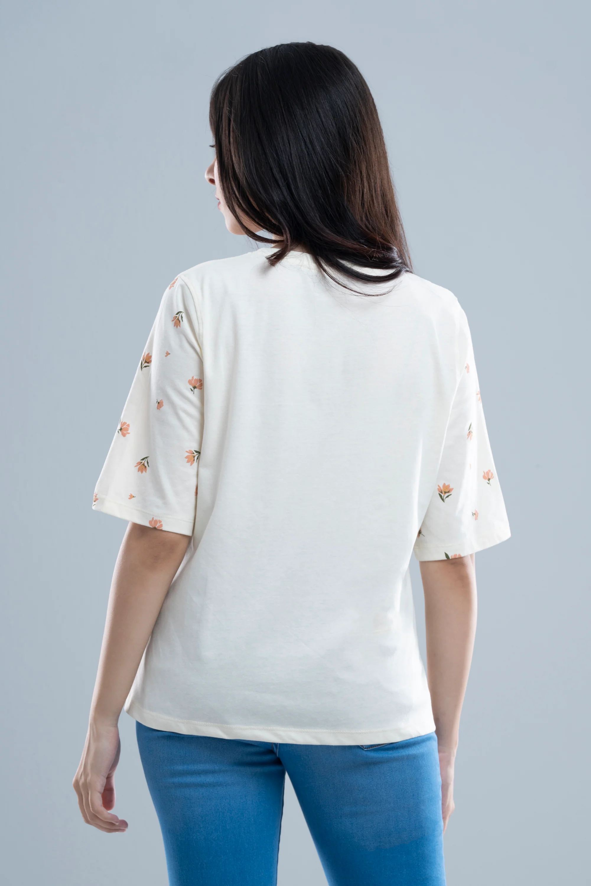 Relaxed Fit Floral Printed T-Shirt - XTXFMF