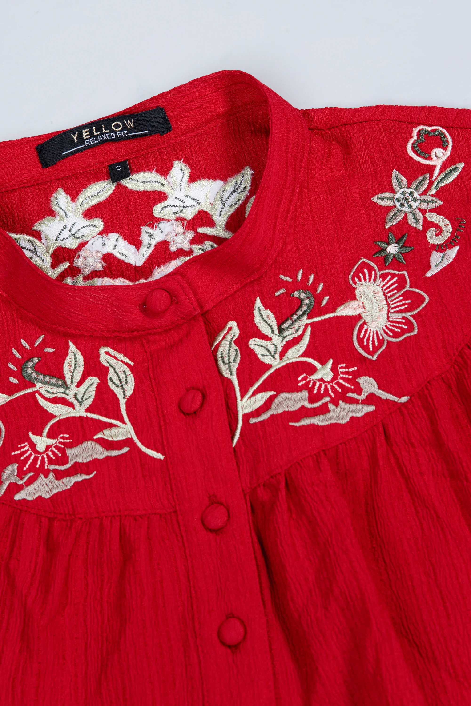 Floral-Embroidered Casual Evening Top - XTXFMF