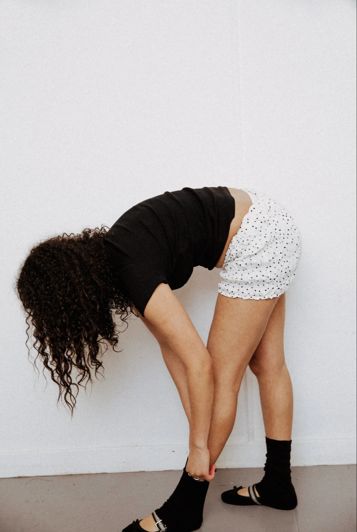 White Polka Dot Bloomers - XTXFMF