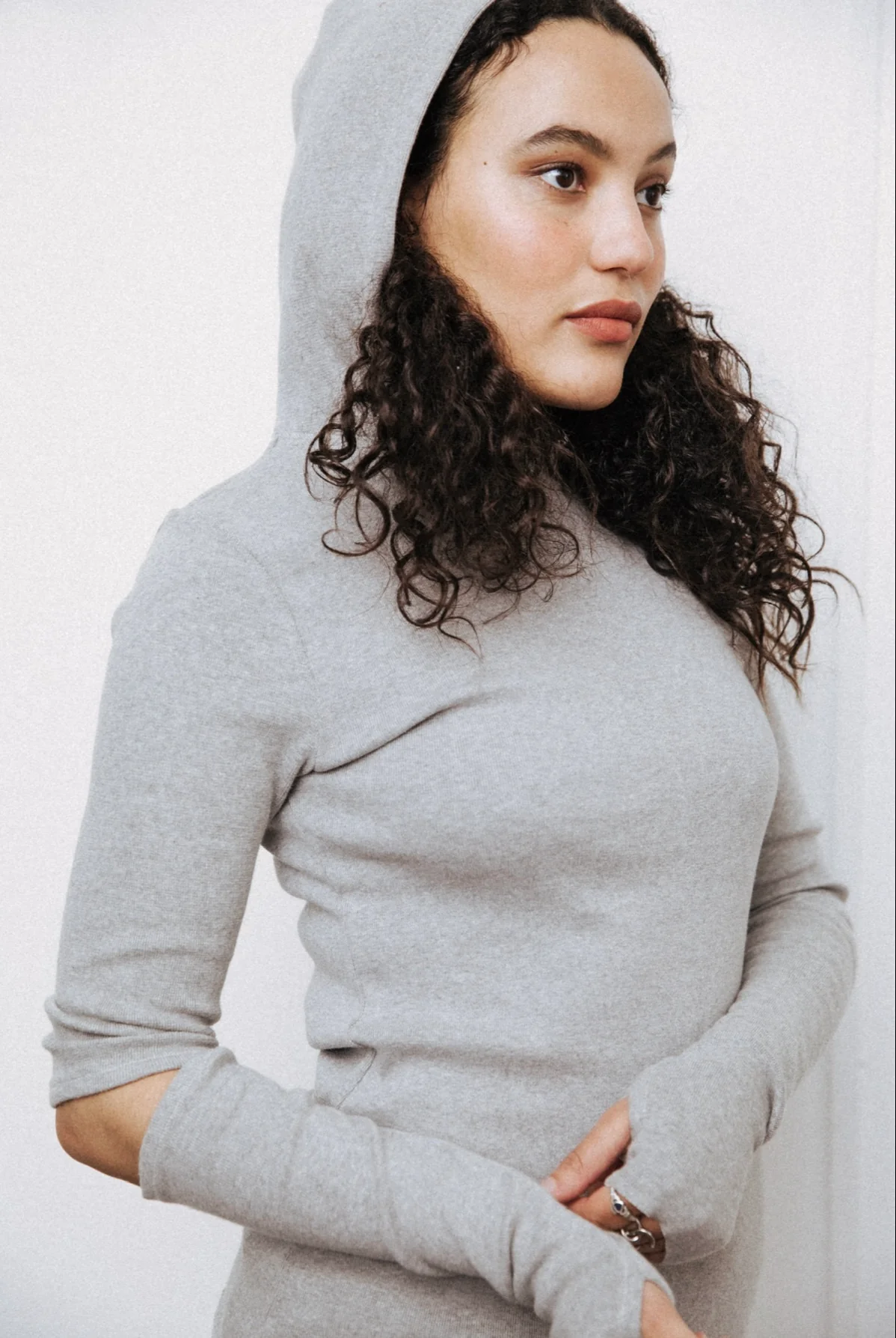 Grey Jersey Hoodie - XTXFMF