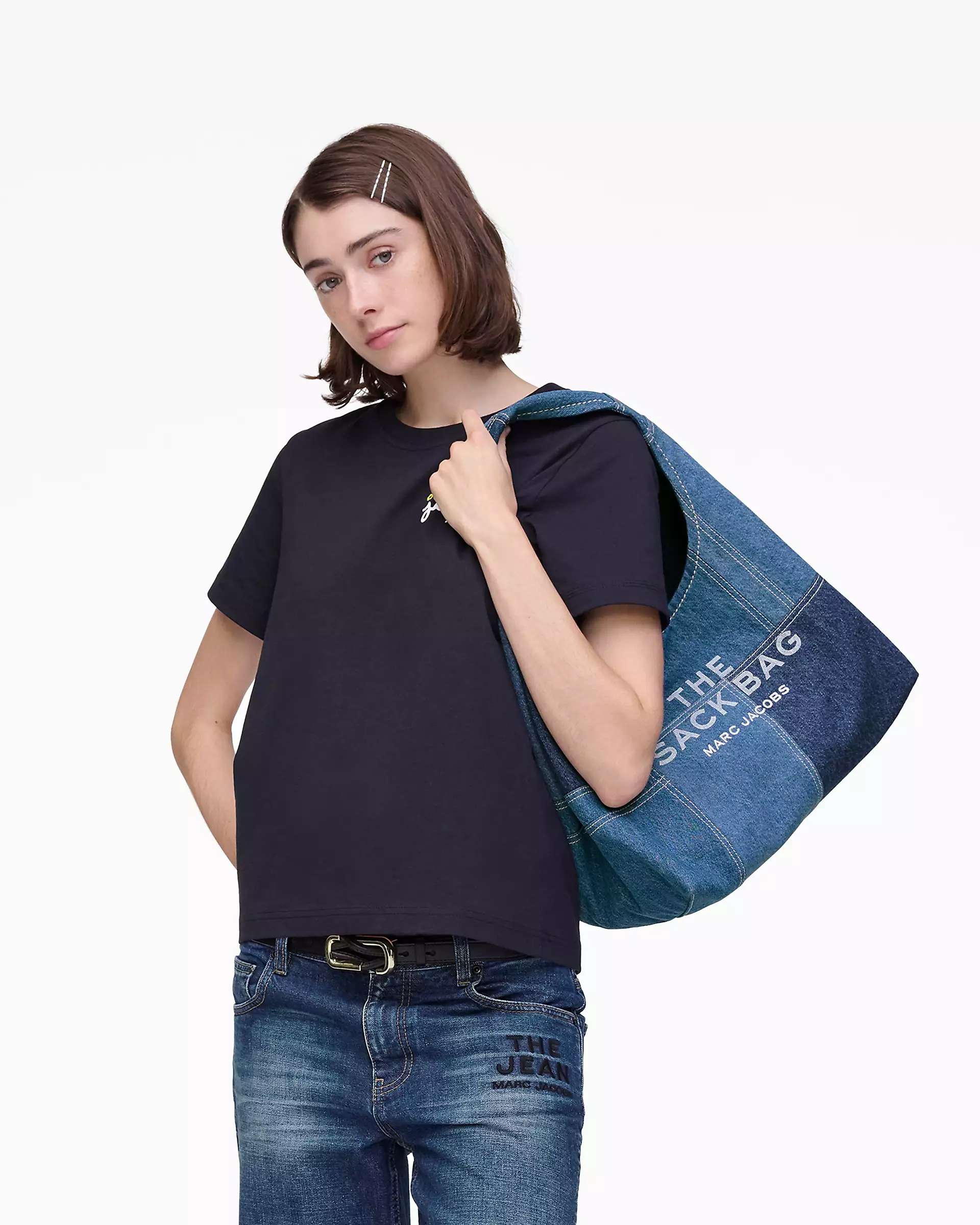 THE PATCHWORK DENIM SACK BAG - XTXFMF