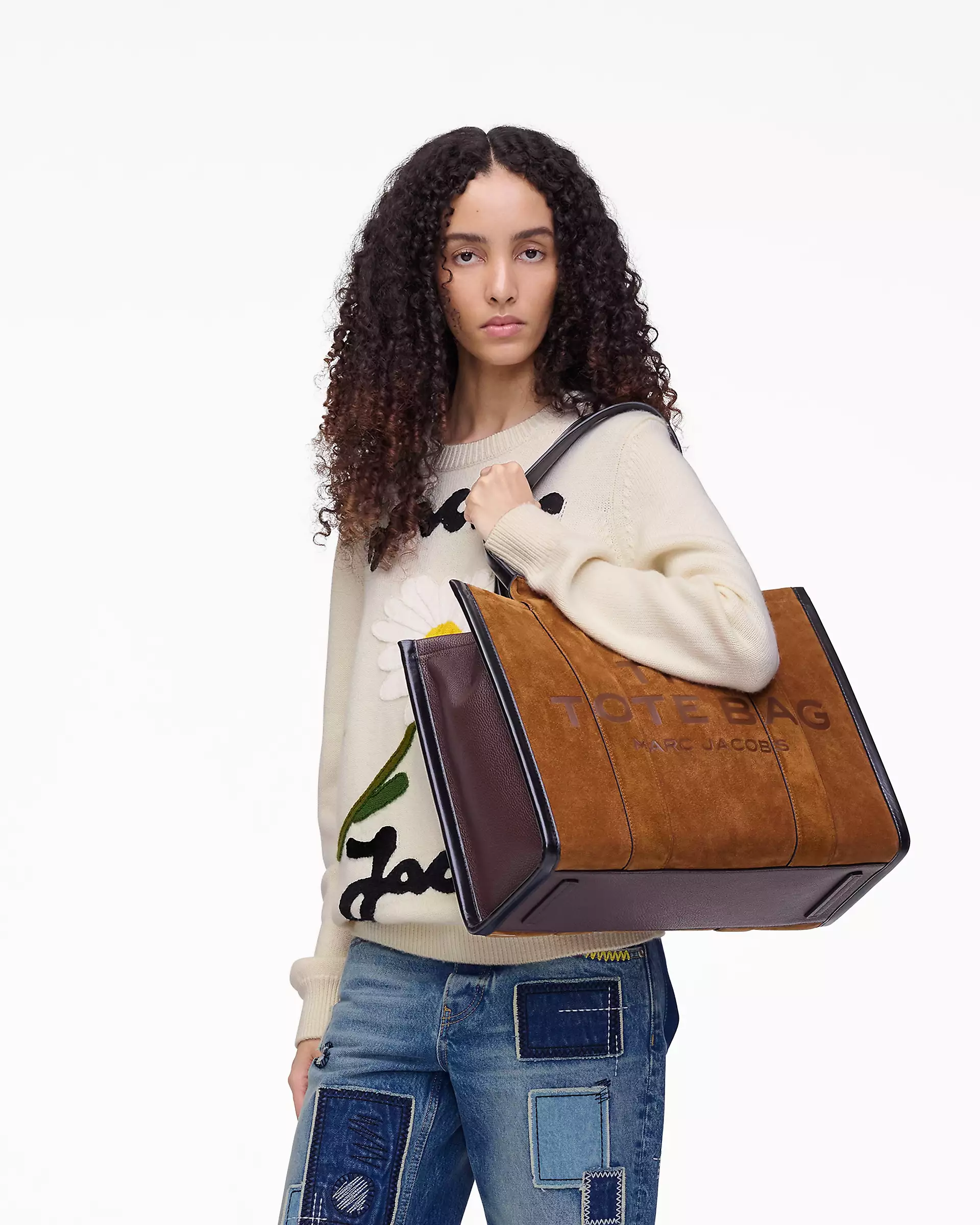 THE SUEDE LARGE TOTE BAG - XTXFMF