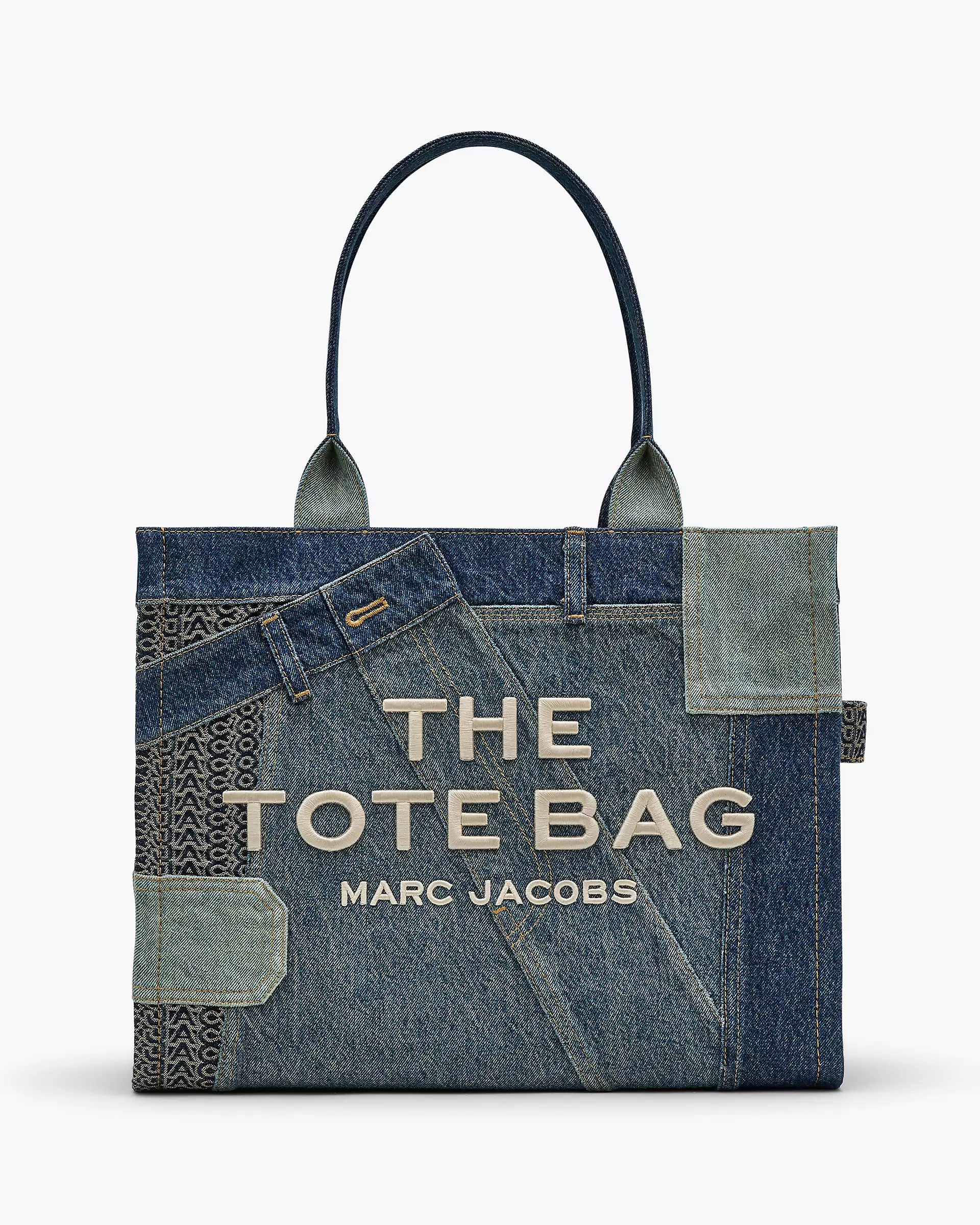 THE DECONSTRUCTED DENIM LARGE TOTE BAG - XTXFMF