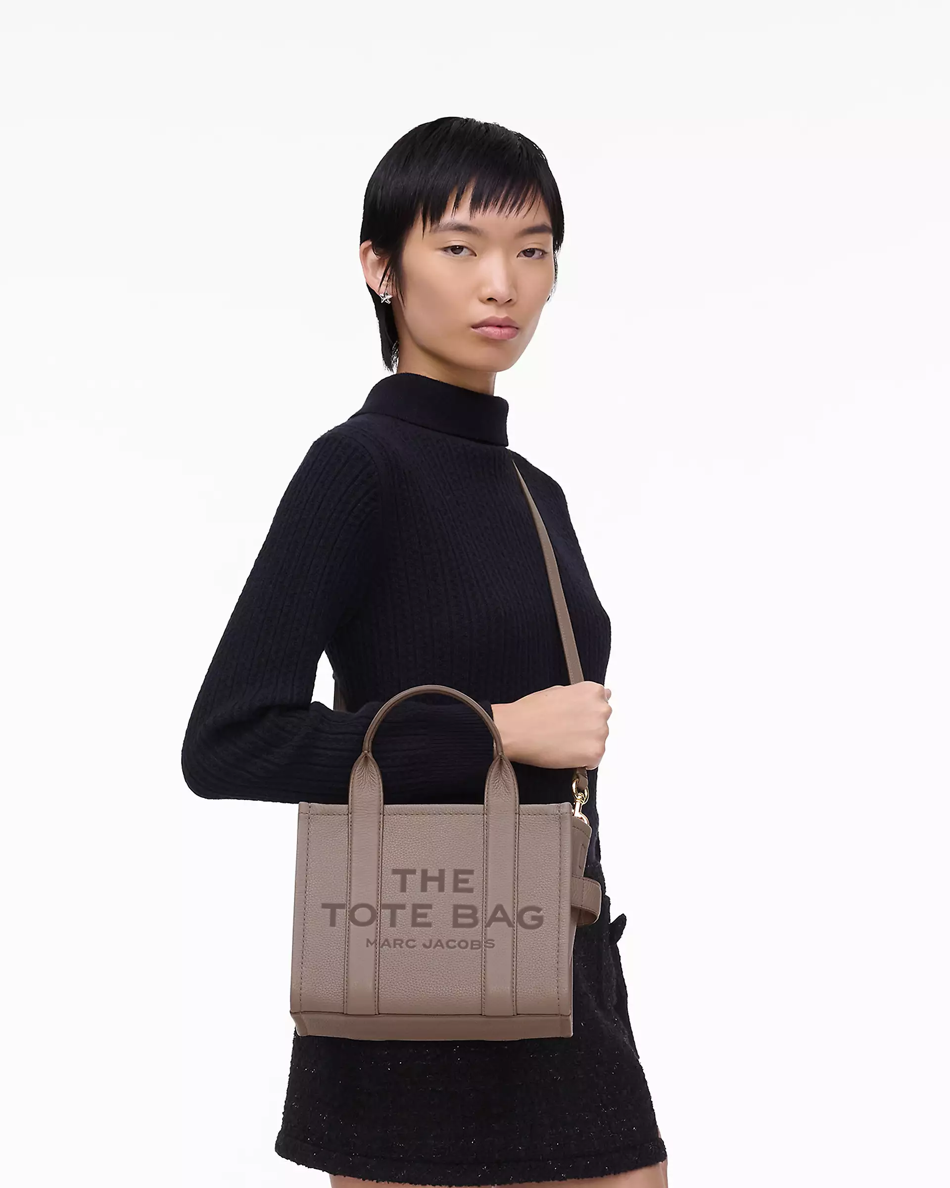 THE LEATHER SMALL TOTE BAG - XTXFMF