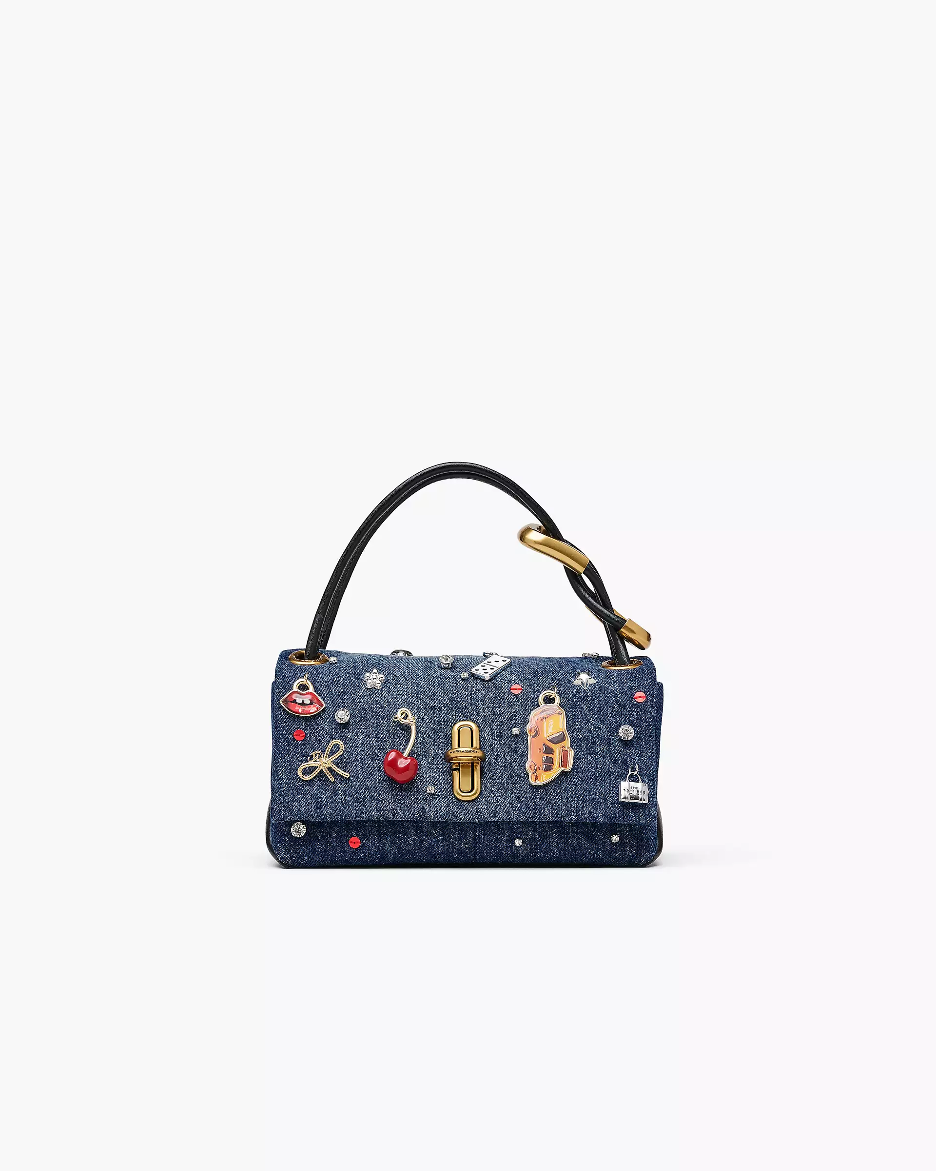 THE TRINKET CHARM DENIM MINI DUAL BAG - XTXFMF