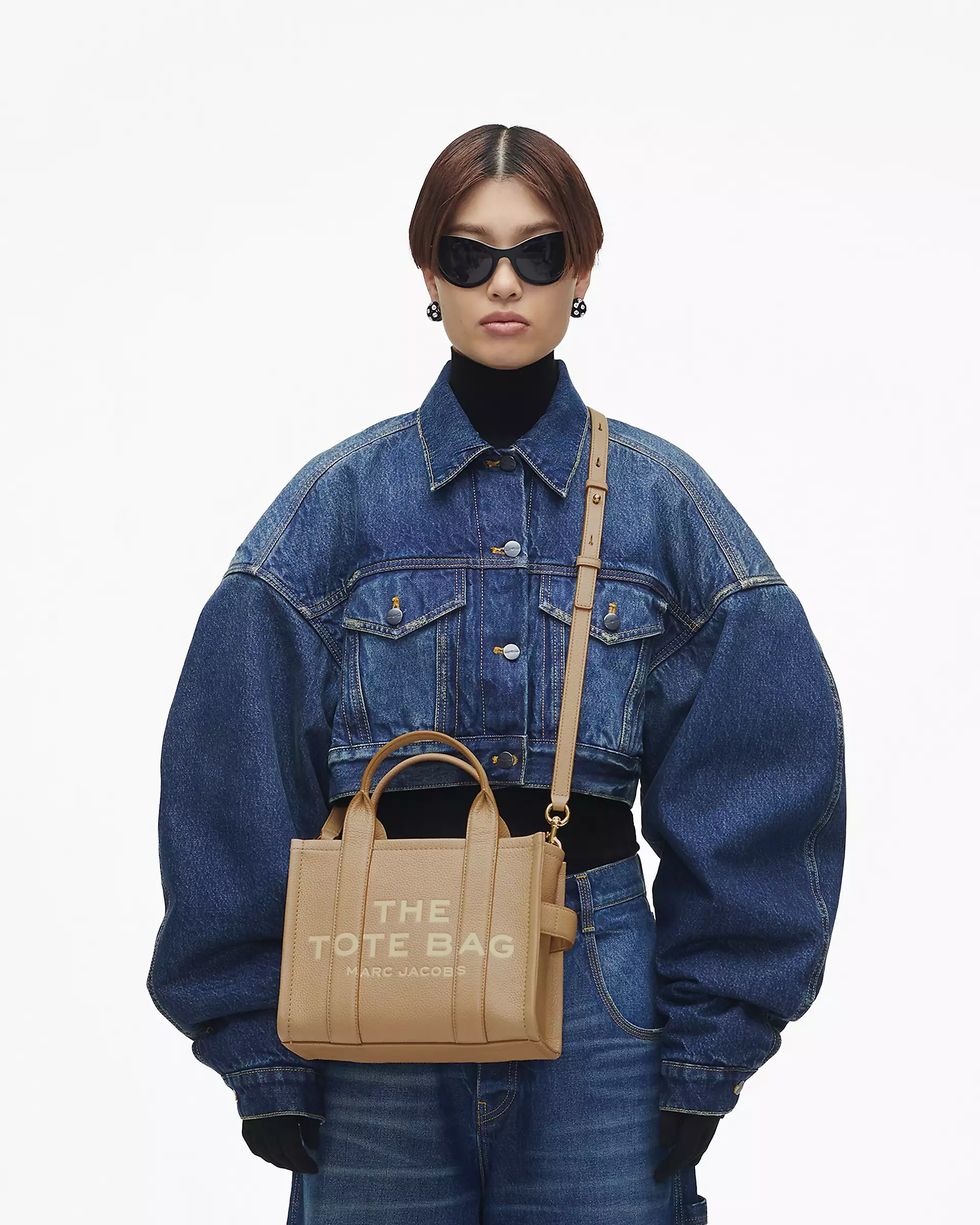 THE LEATHER SMALL TOTE BAG - XTXFMF