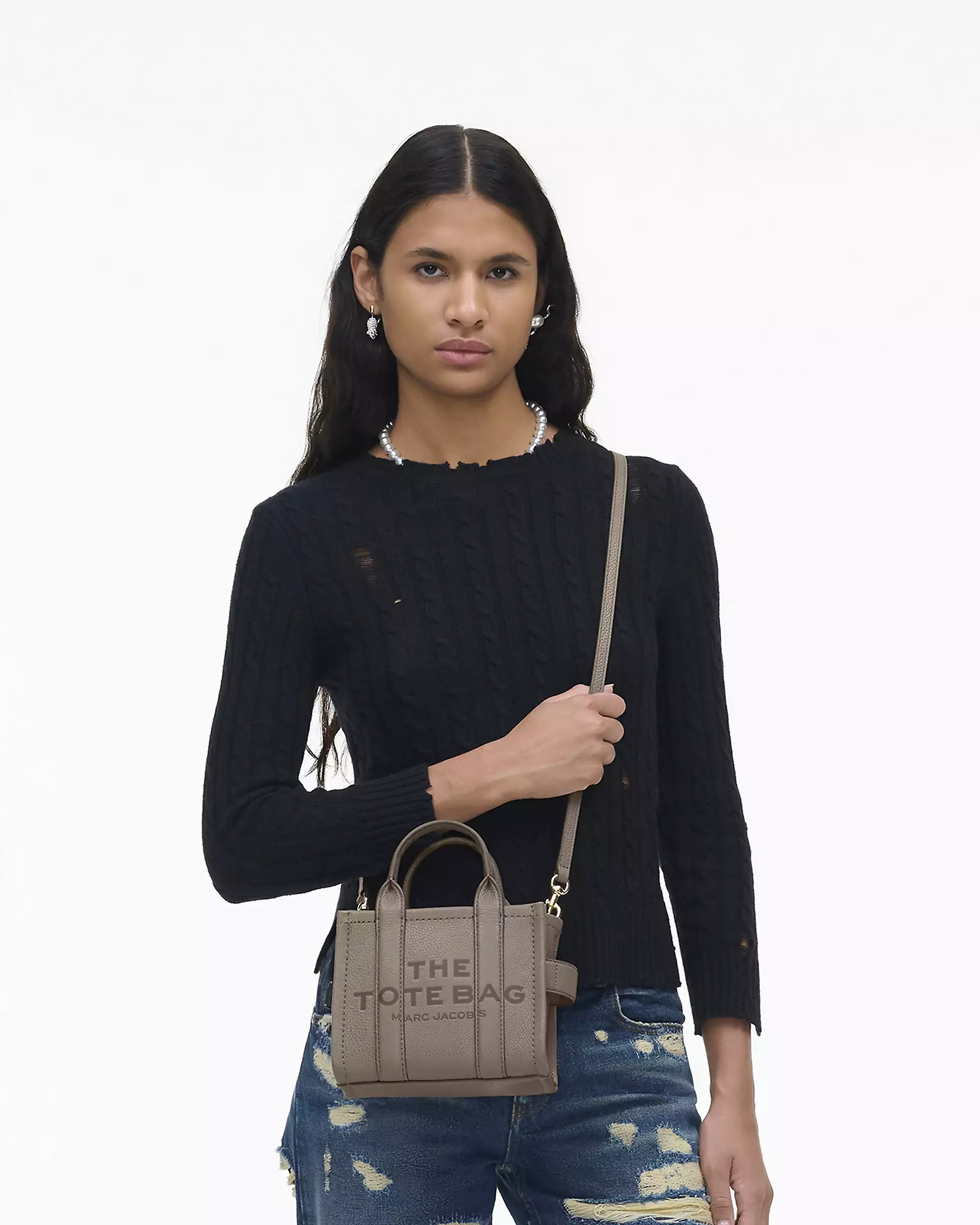 THE LEATHER CROSSBODY TOTE BAG - XTXFMF