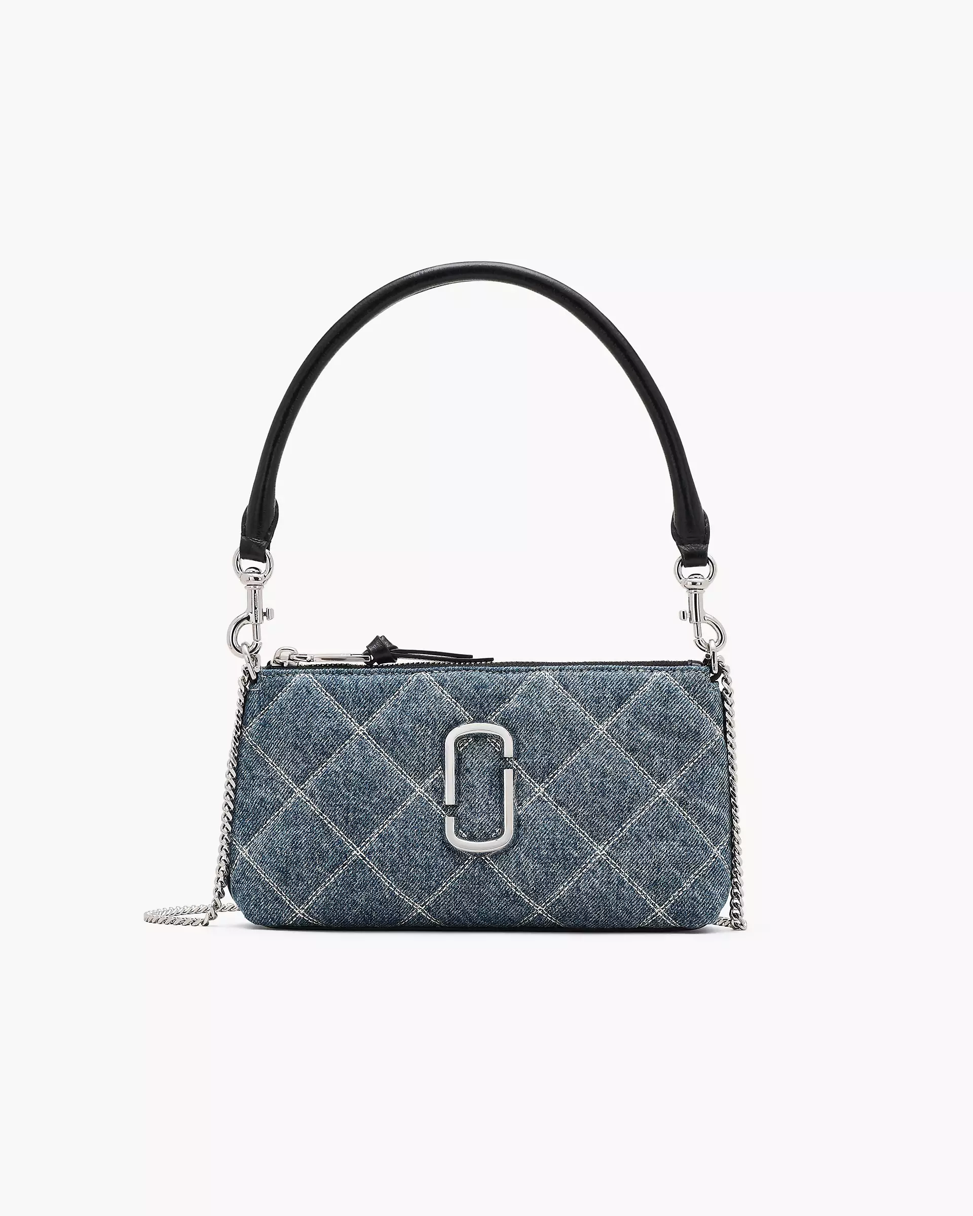 THE QUILTED DENIM SNAPSHOT CONVERTIBLE SHOULDER BAG - XTXFMF