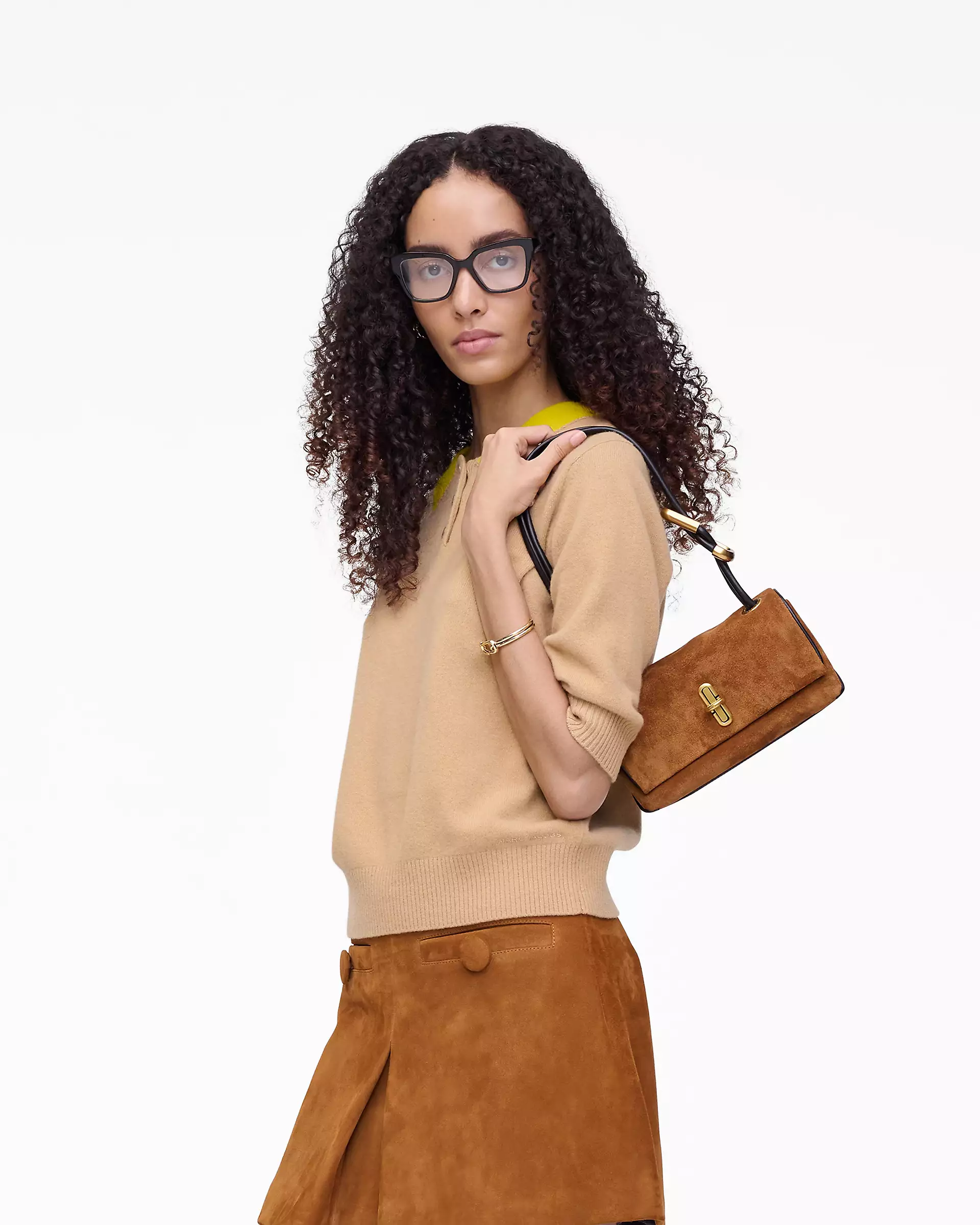 THE SUEDE MINI DUAL SHOULDER BAG - XTXFMF