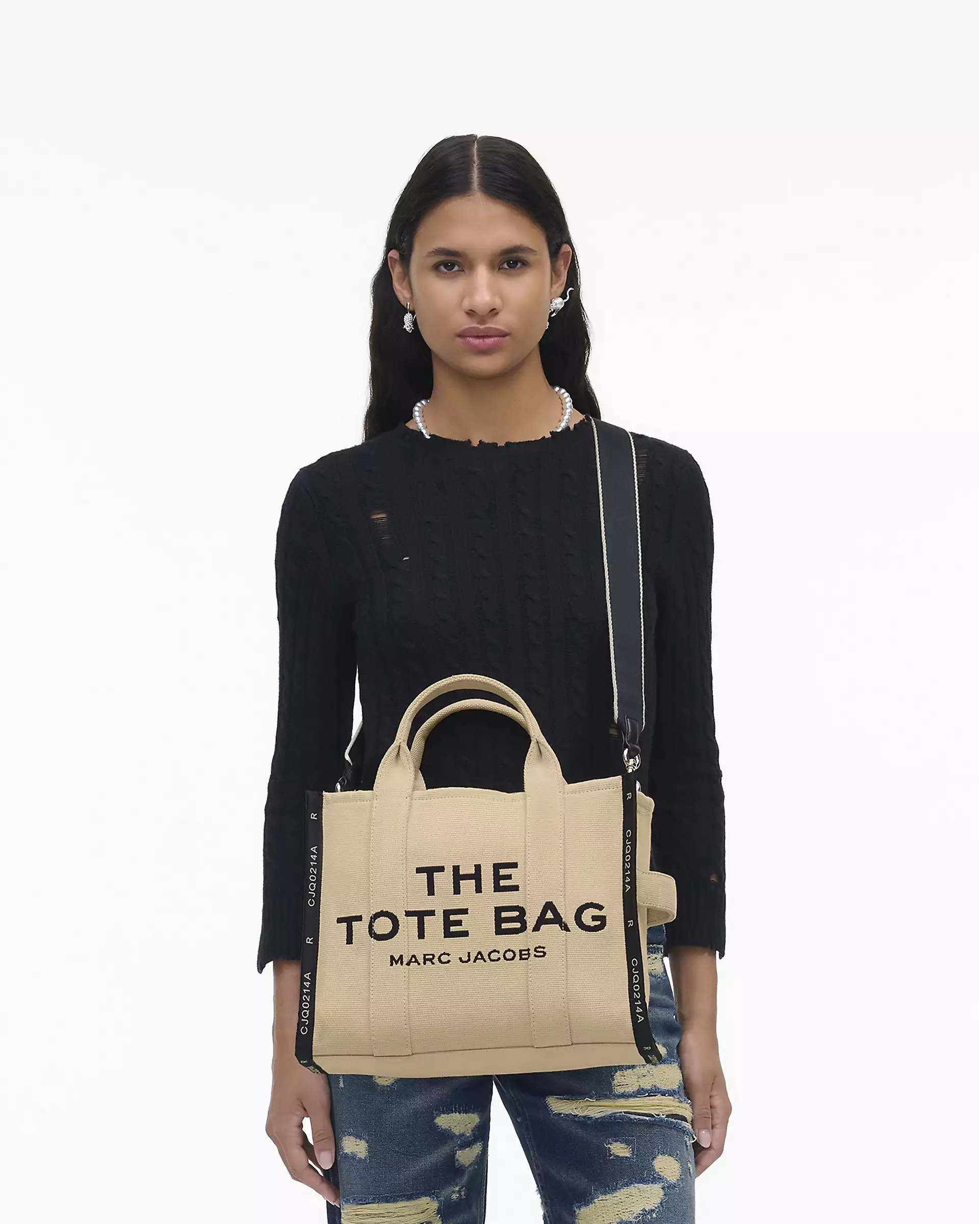 THE JACQUARD MEDIUM TOTE BAG - XTXFMF