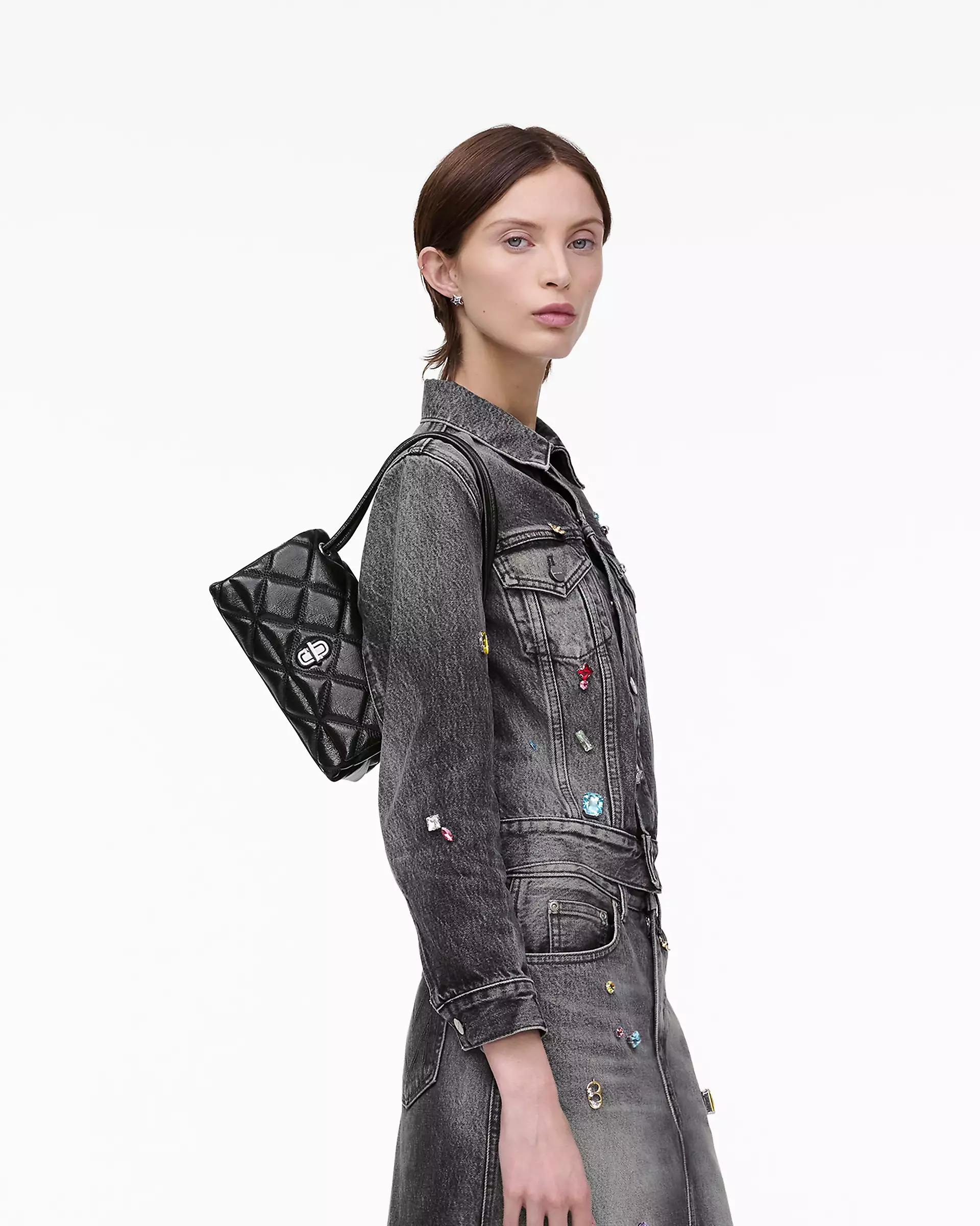 THE QUILTED MINI DUAL SHOULDER BAG - XTXFMF