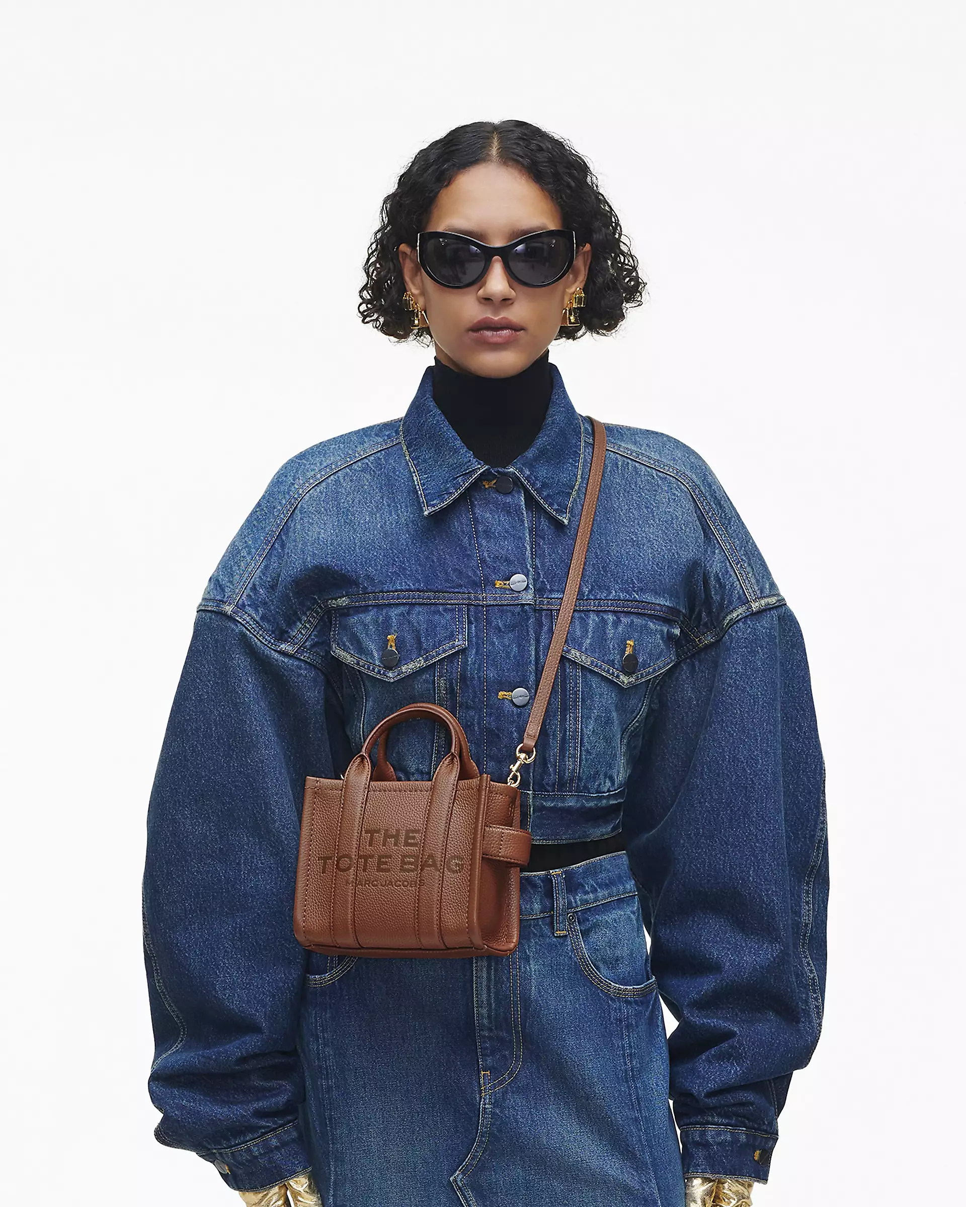 THE LEATHER CROSSBODY TOTE BAG - XTXFMF