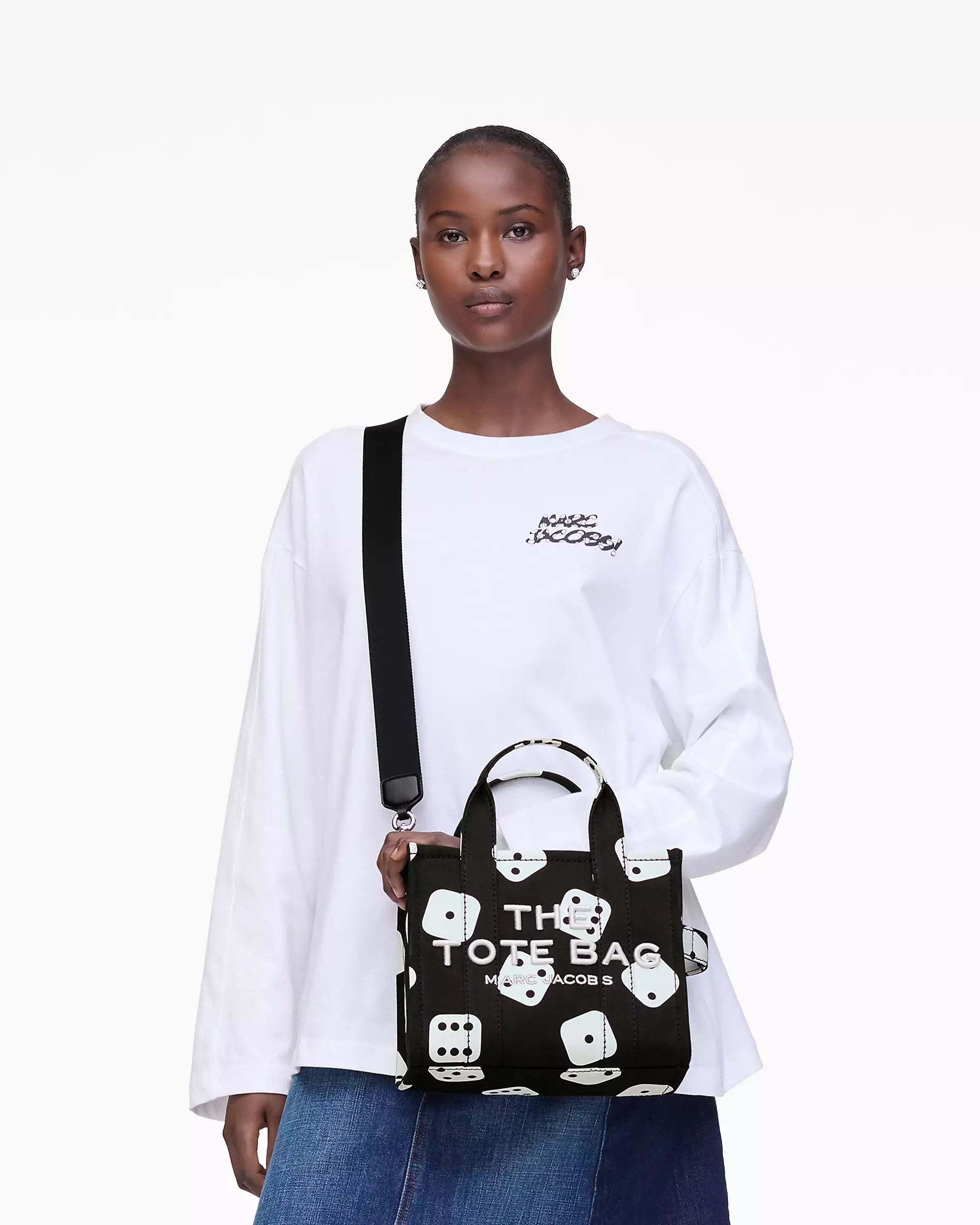 DERRICK ADAMS X MARC JACOBS CANVAS SMALL TOTE BAG - XTXFMF