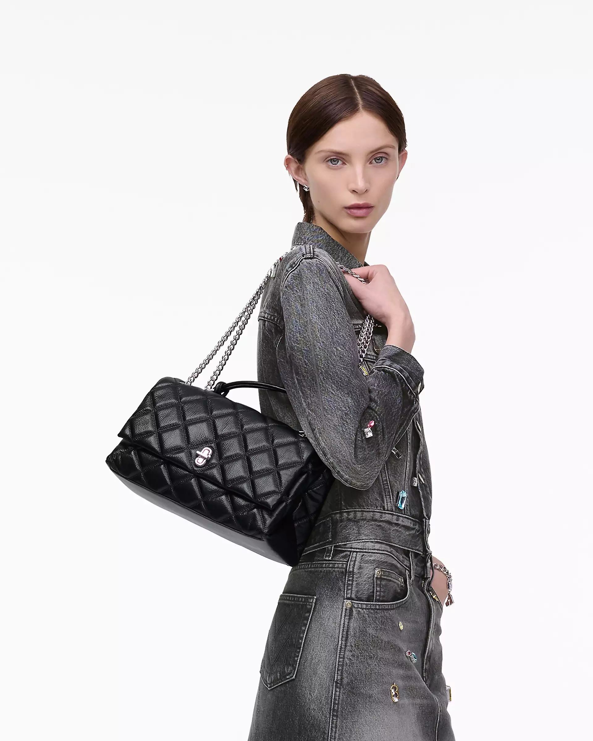 THE QUILTED DUAL CONVERTIBLE SHOULDER BAG - XTXFMF