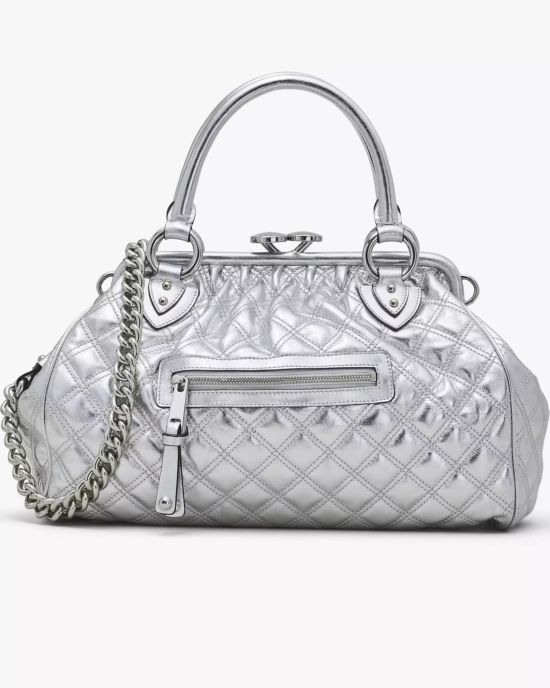 RE-EDITION QUILTED METALLIC LEATHER STAM BAG - XTXFMF