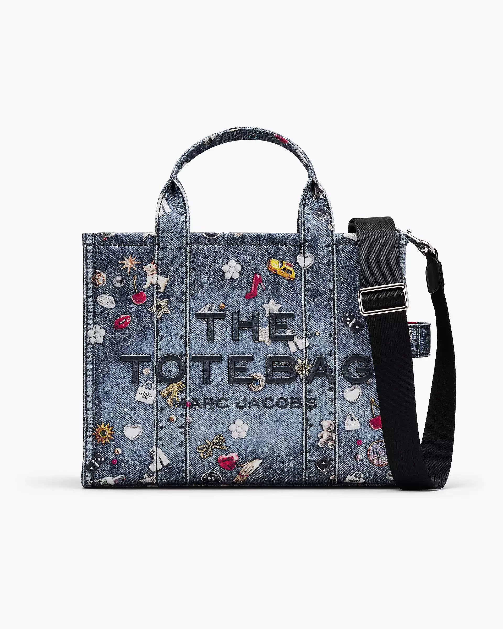 THE TROMPE L'OEIL TRINKET CANVAS MEDIUM TOTE BAG - XTXFMF