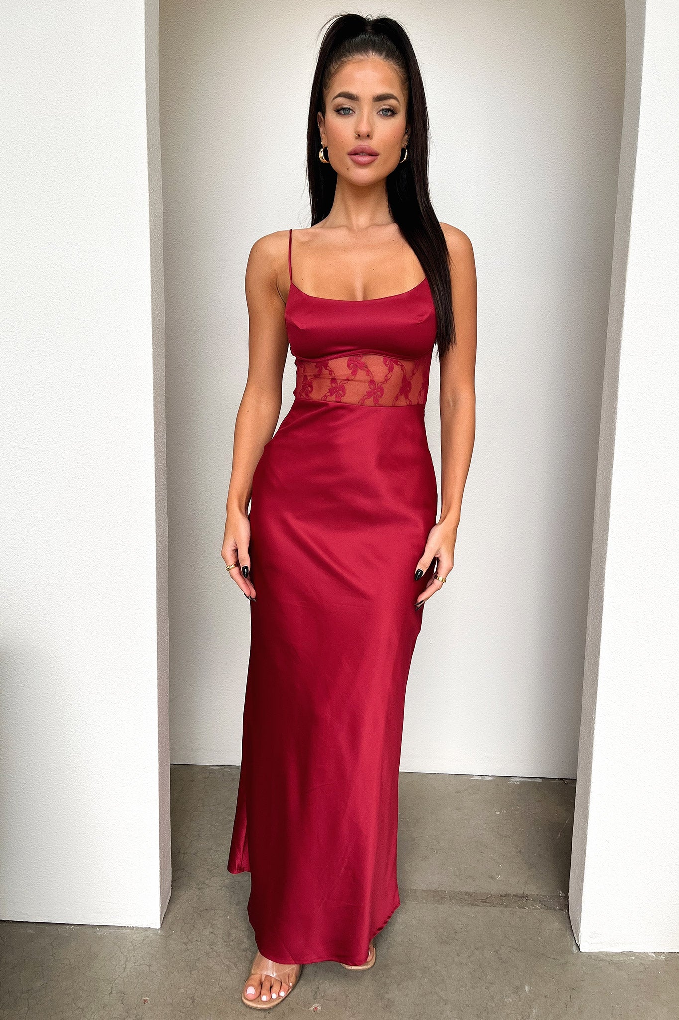 Azaria Maxi Dress - Red - XTXFMF