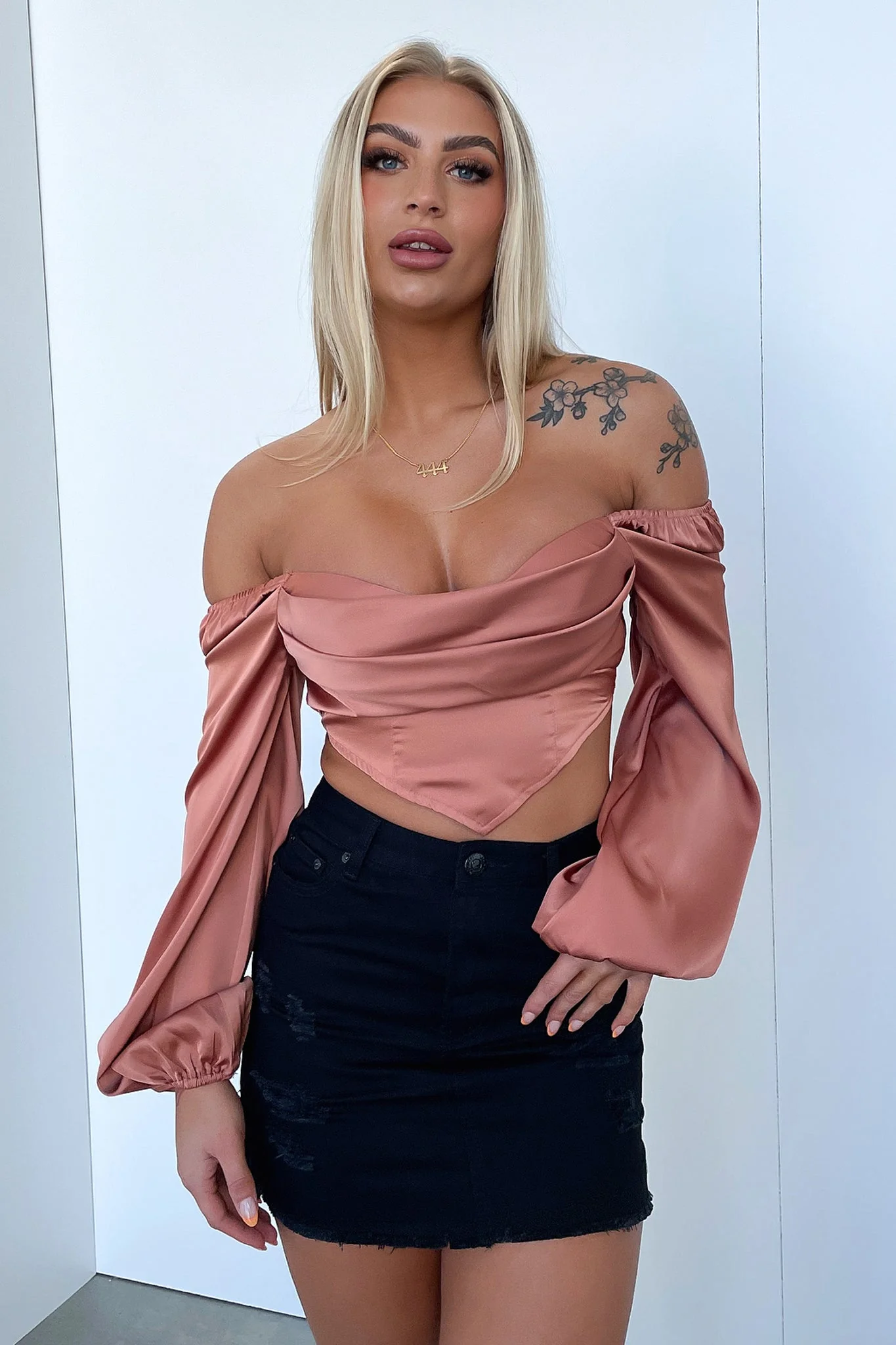 Dargon Denim Skirt - Black - XTXFMF