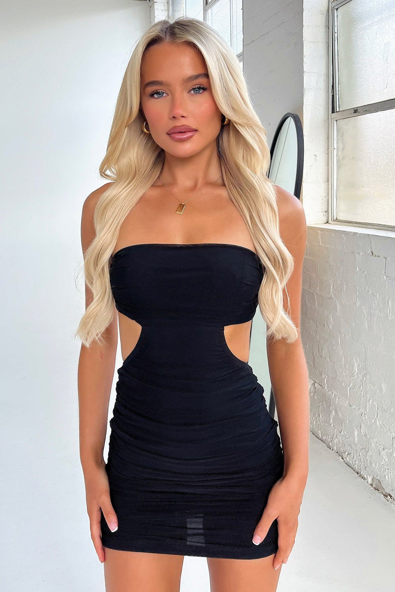 Pheobe Strapless Mini Dress - Black - XTXFMF