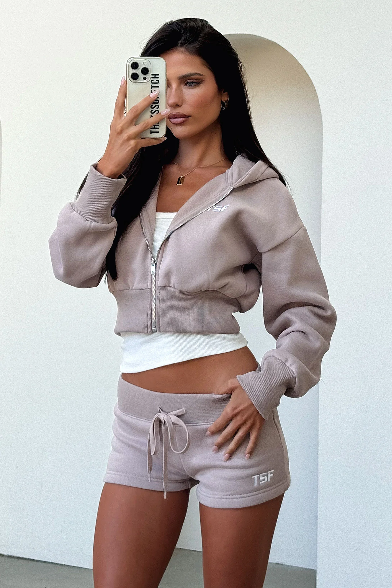 Kaztek Cropped Jacket - Mocha - XTXFMF