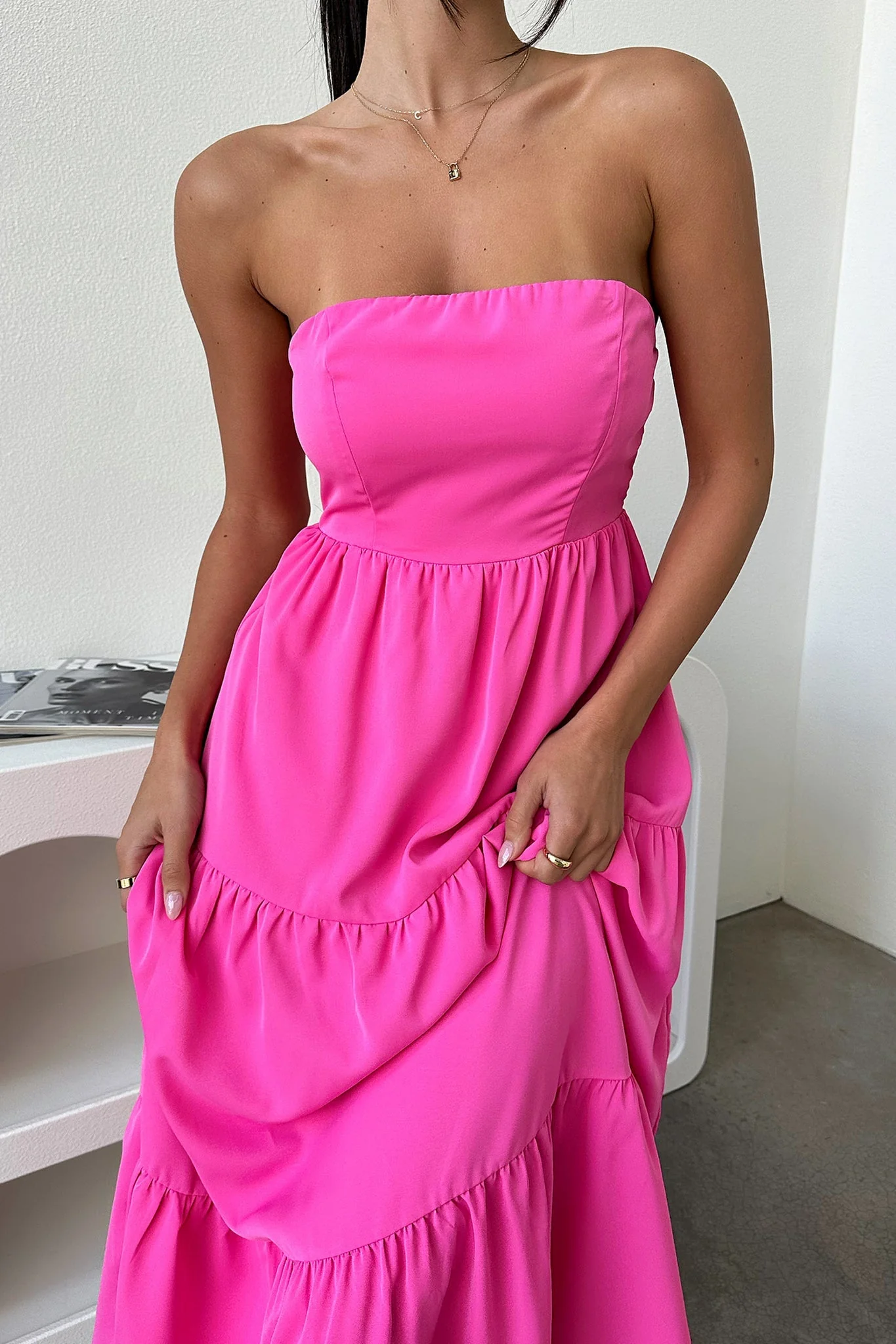 Hailey Maxi Dress - Pink - XTXFMF