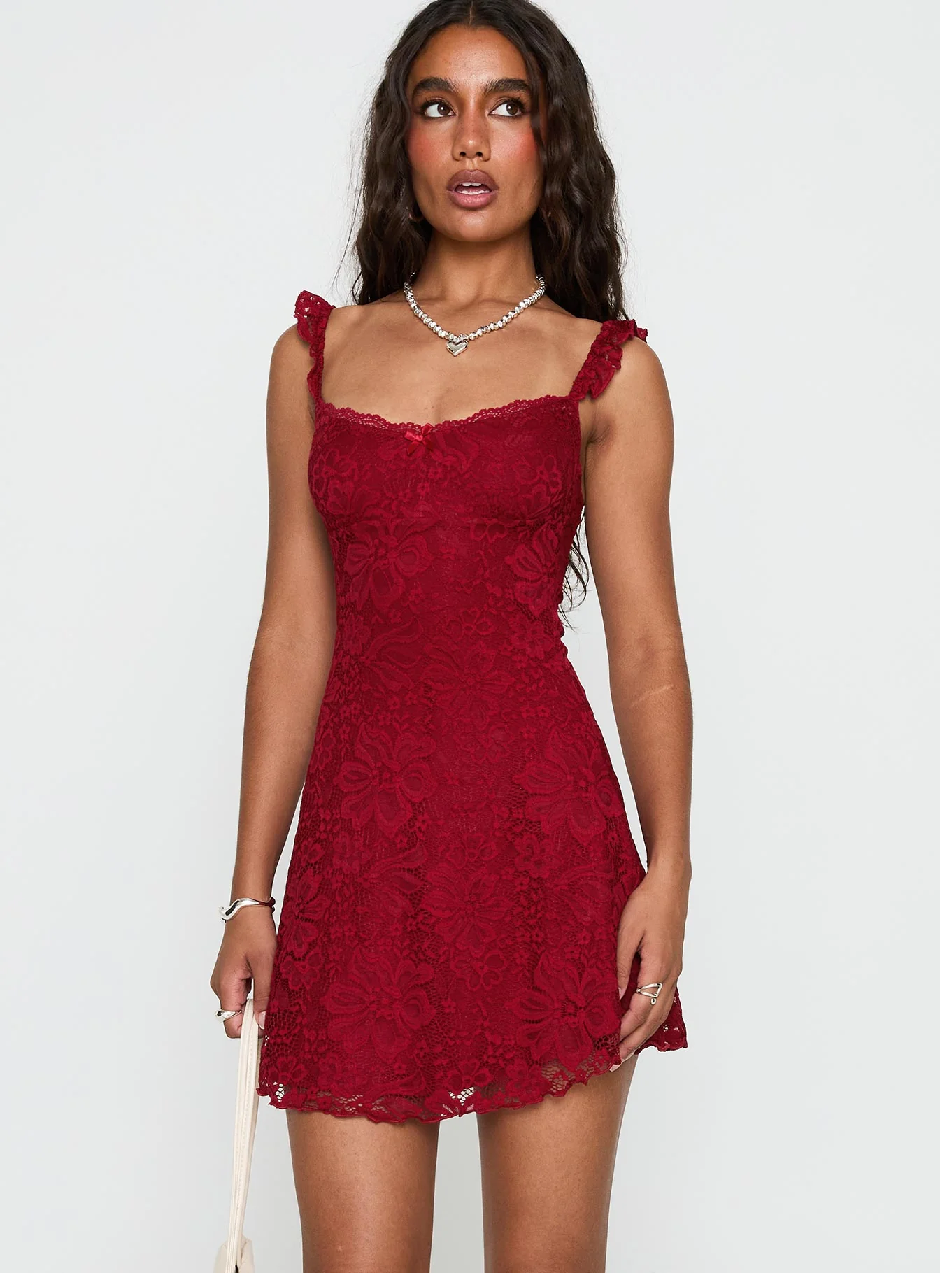 Beacall Mini Dress Red Petite - XTXFMF