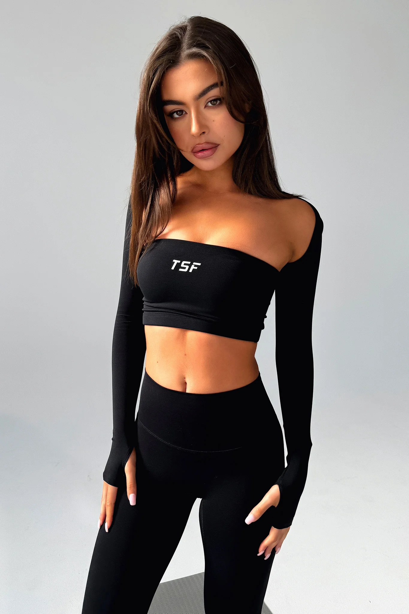 Koda Strapless Crop - Black - XTXFMF