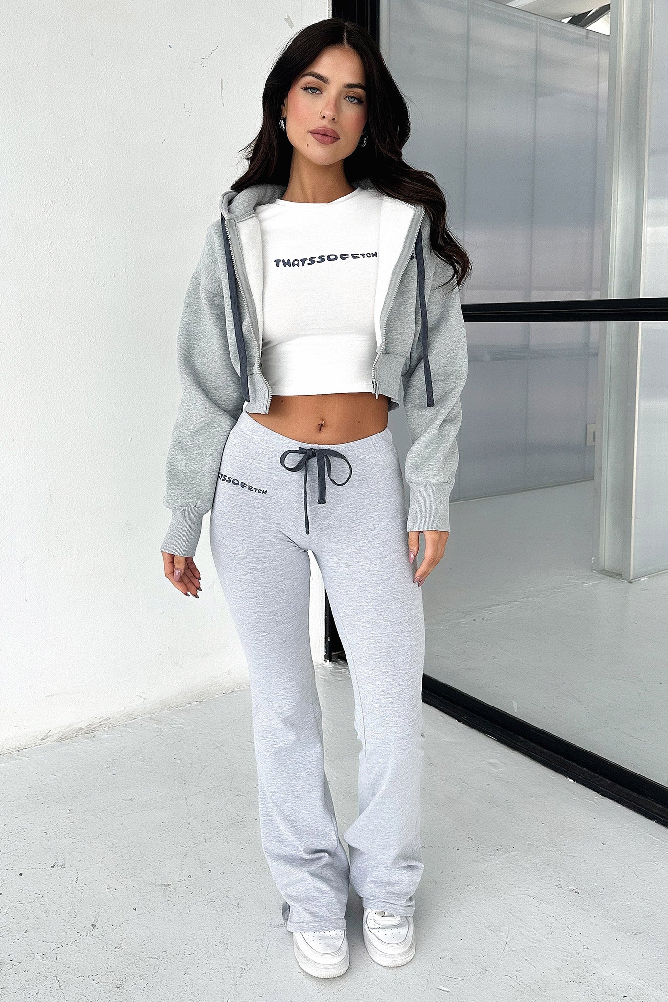 Bamba Cropped Jacket - Grey - XTXFMF
