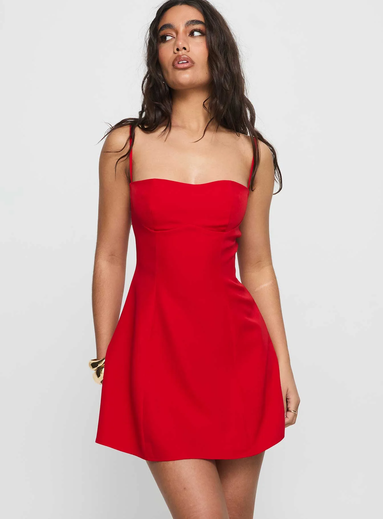 Easy To Love Mini Dress Red - XTXFMF