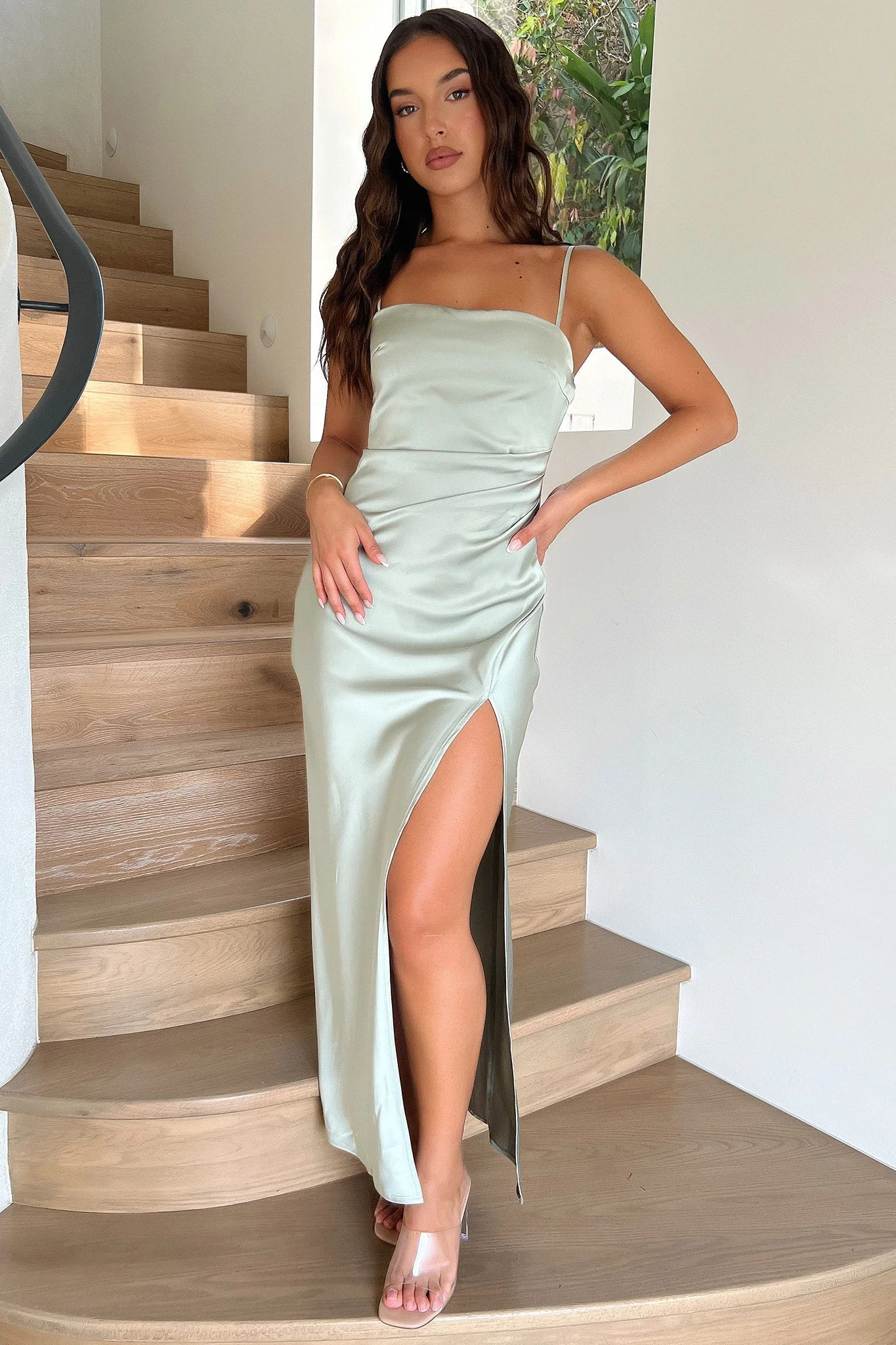 Manesh Maxi Dress - Sage - XTXFMF