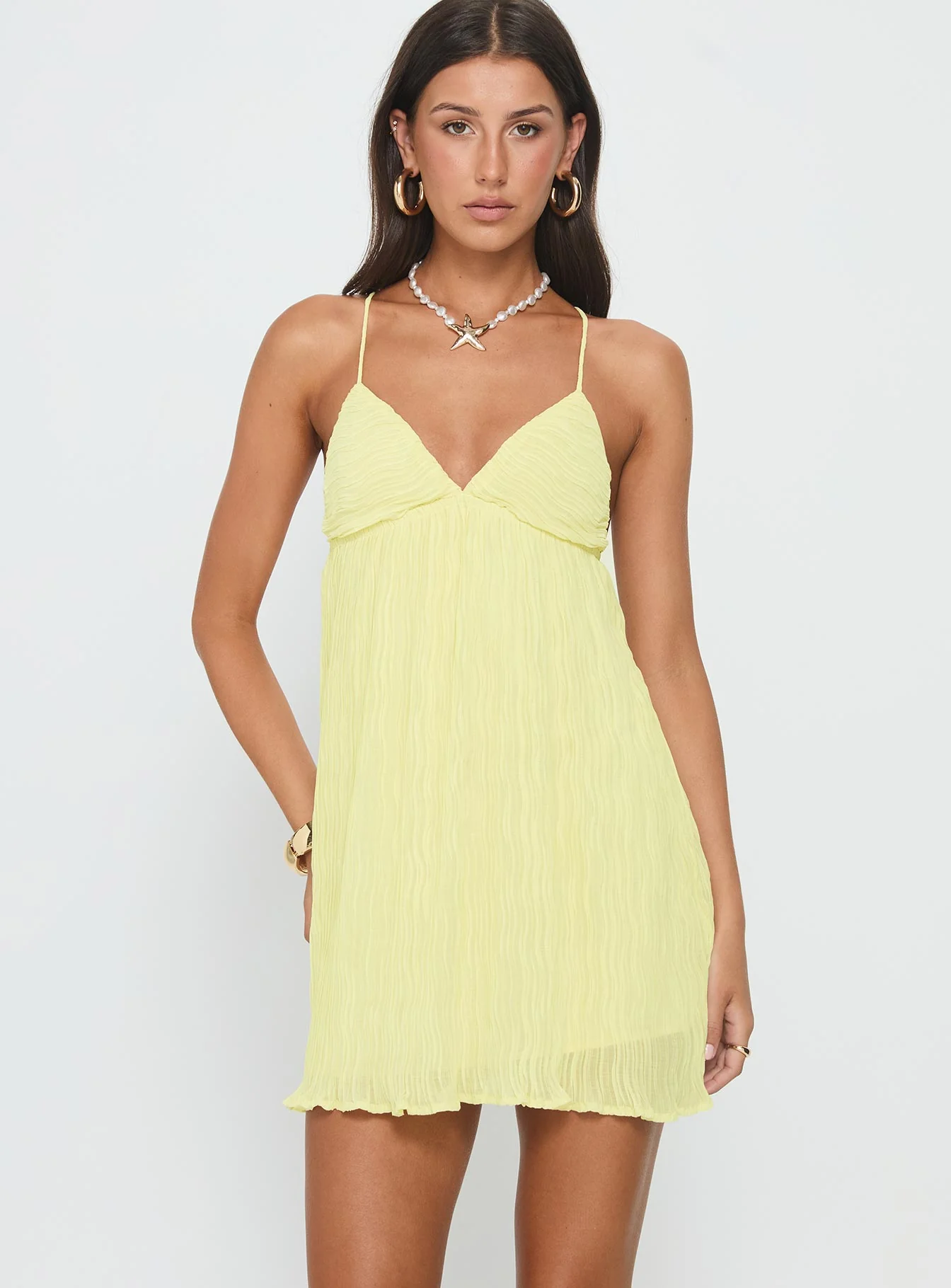 Matea Mini Dress Lemon - XTXFMF