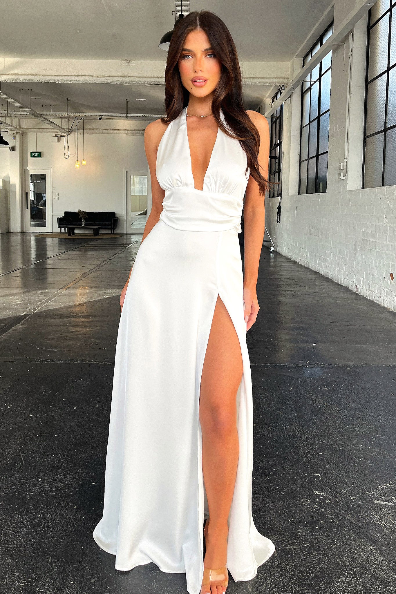 Neriah Maxi Dress - White - XTXFMF